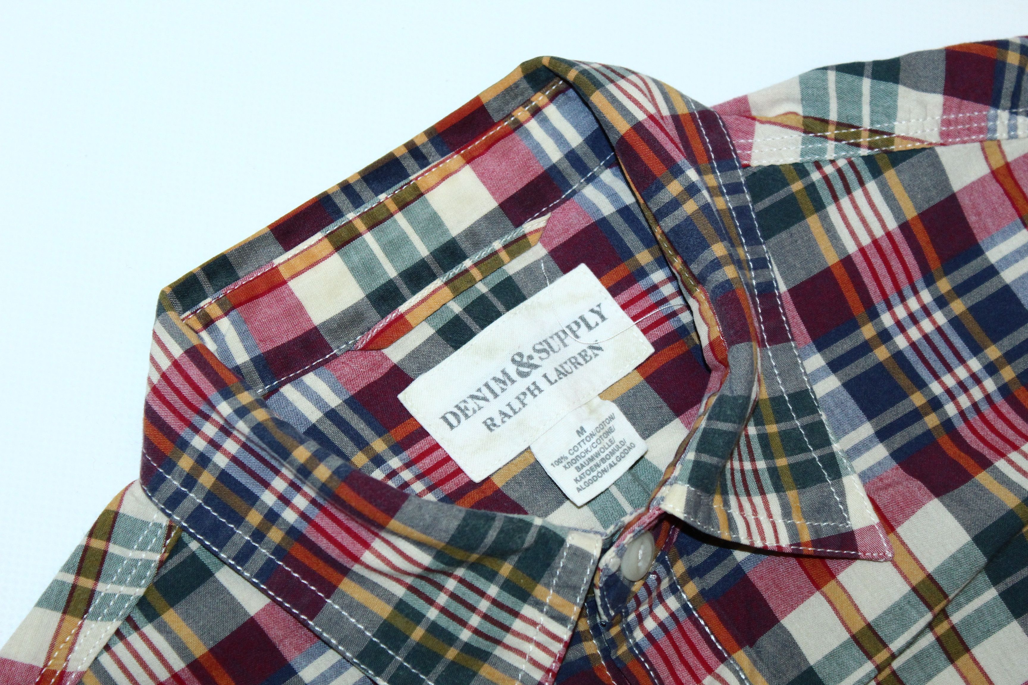 Denim & Supply Ralph Lauren Vintage Denim & Supply Ralph Lauren Madras Casual Shirt Size US M / EU 48-50 / 2 - 2 Thumbnail