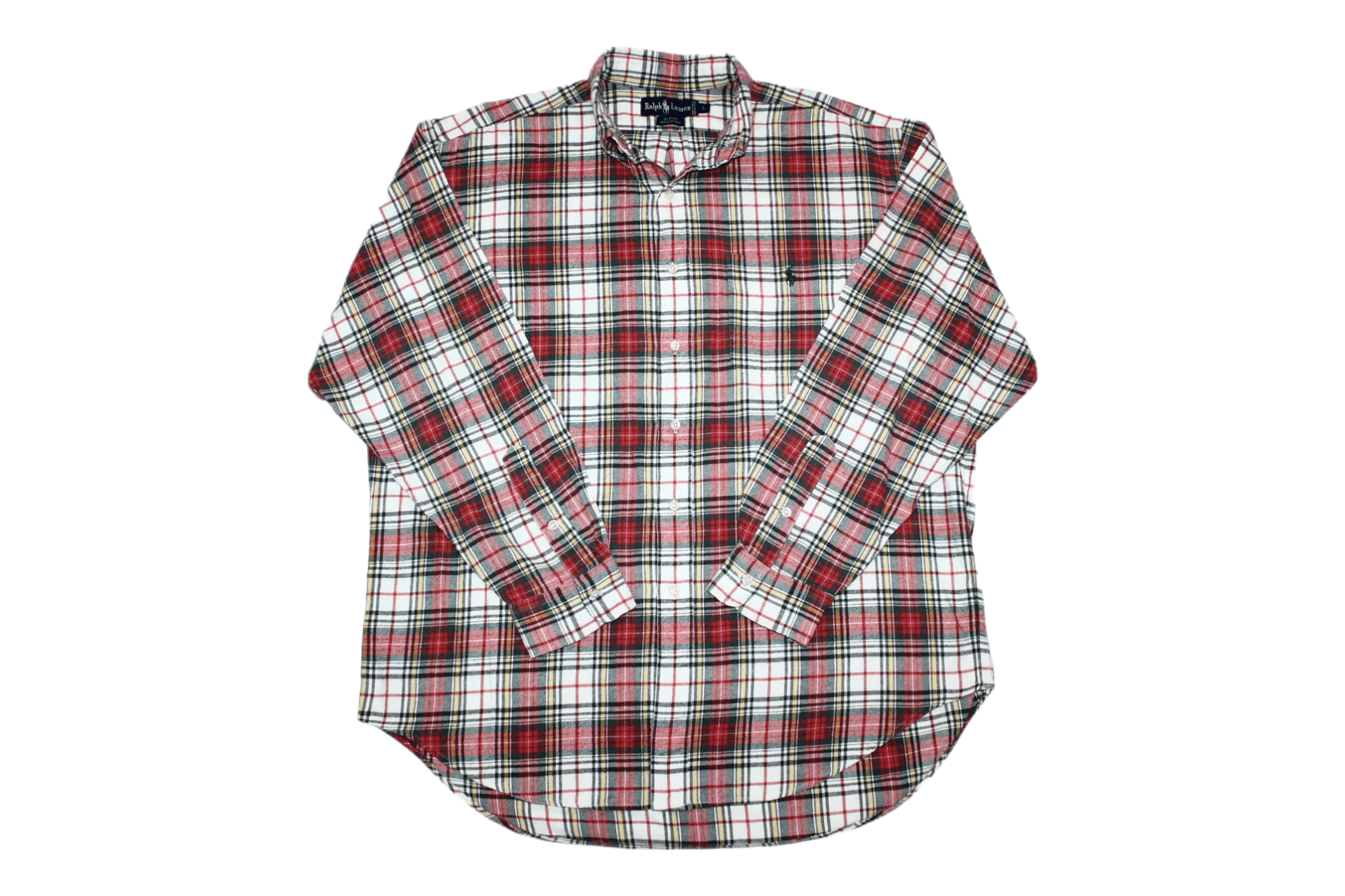 Polo Ralph Lauren RARE💥Ralph Lauren Rugged Flannel Tartan Plaid Baggy Shirt Size US XL / EU 56 / 4 - 1 Thumbnail