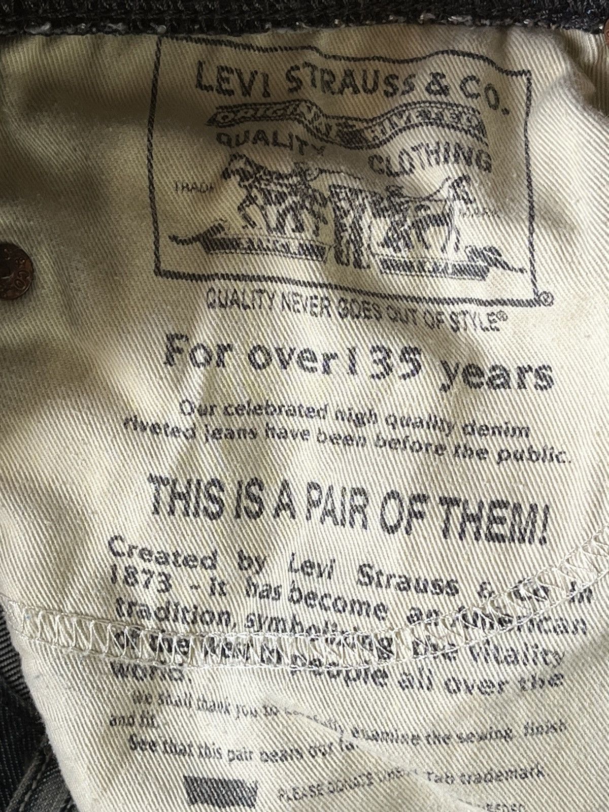 Levi's × Levi's Vintage Clothing × Vintage Vintage 80s Rare Flare LEVI'S 527 Square Pockets Size US 31 - 8 Thumbnail