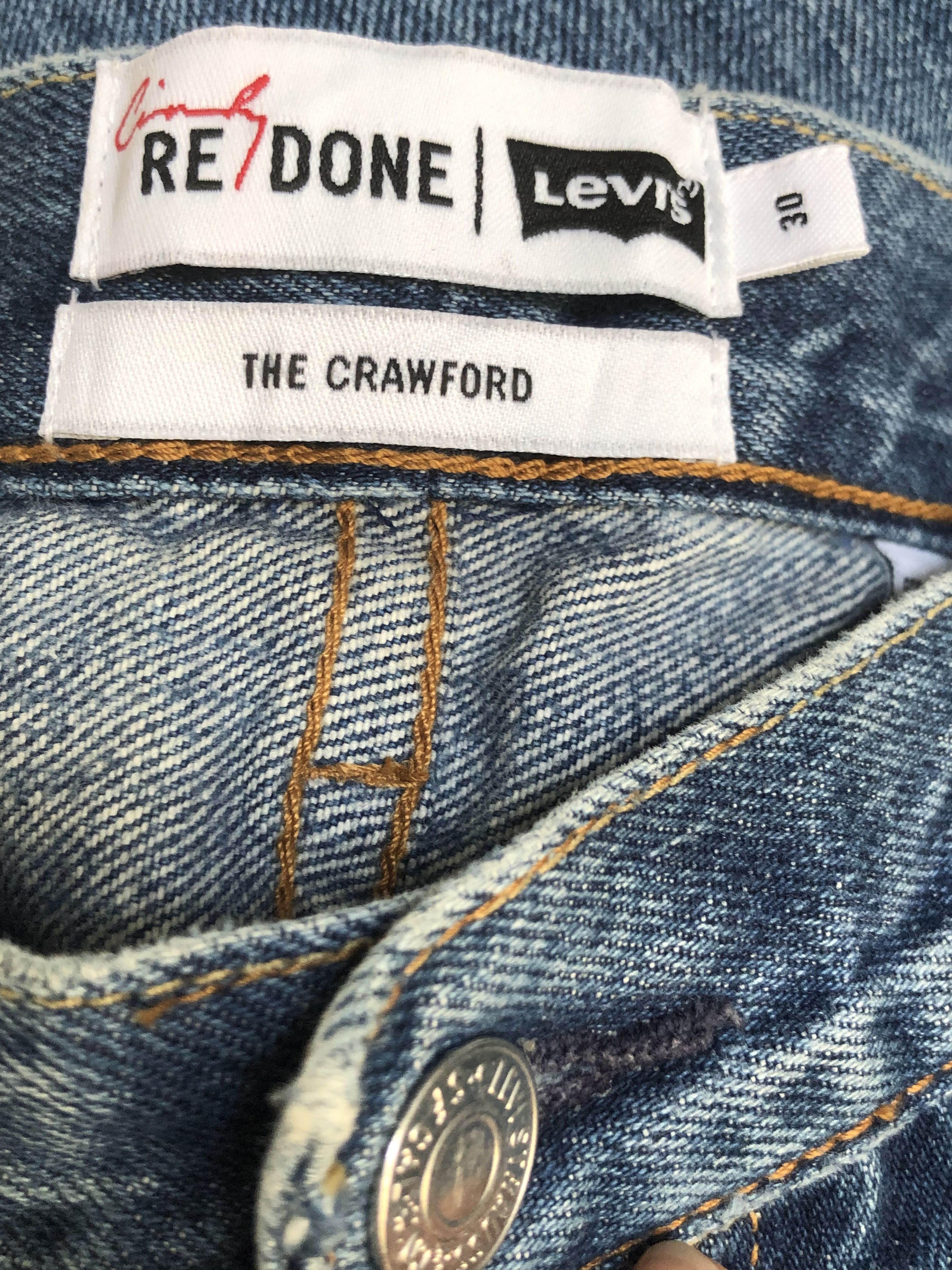 Levi's × RE/DONE Levis Re/Done The Crawford Distressed Denim Jeans L364 Size 32" / US 10 / IT 46 - 12 Thumbnail