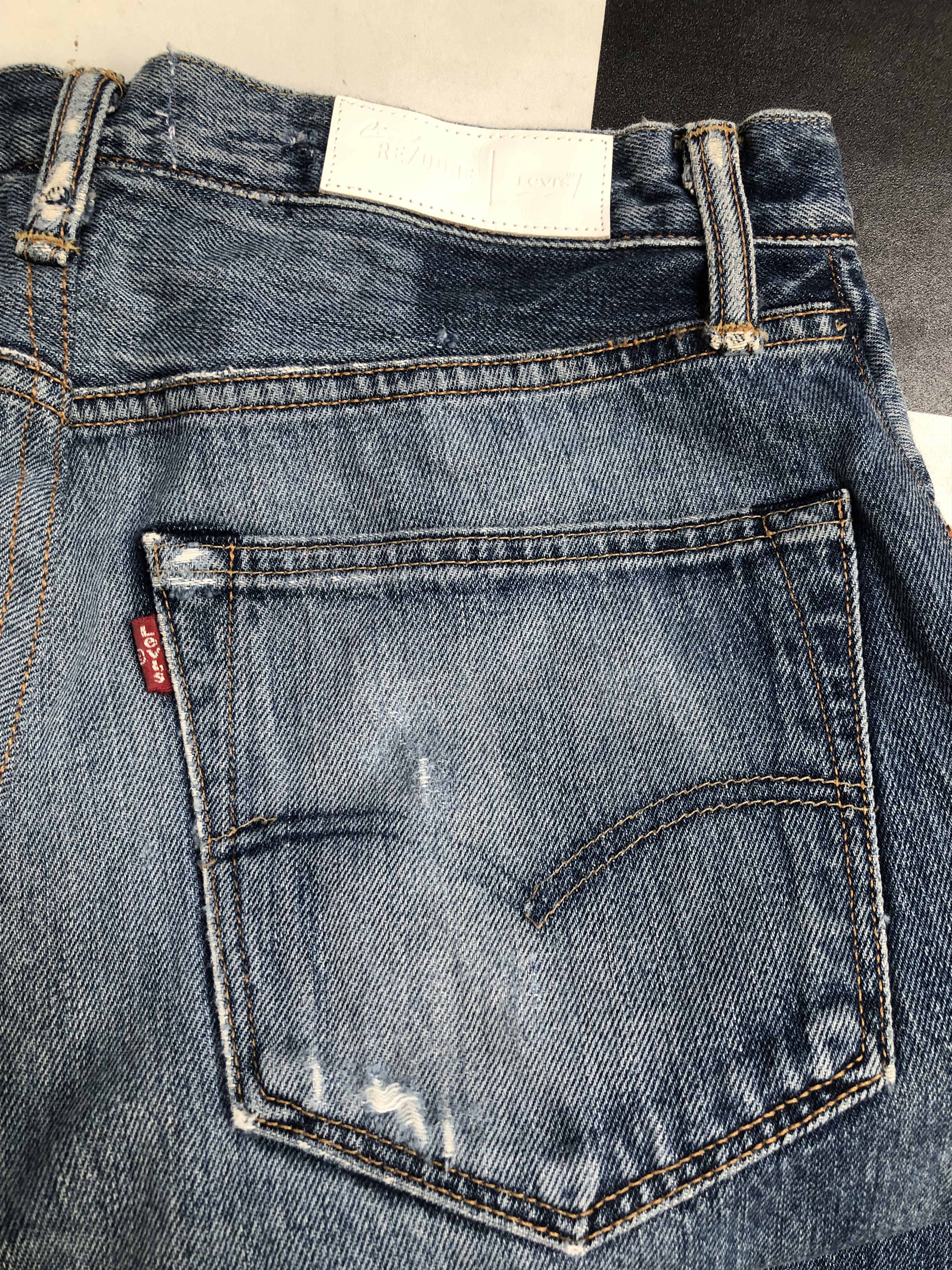 Levi's × RE/DONE Levis Re/Done The Crawford Distressed Denim Jeans L364 Size 32" / US 10 / IT 46 - 10 Thumbnail