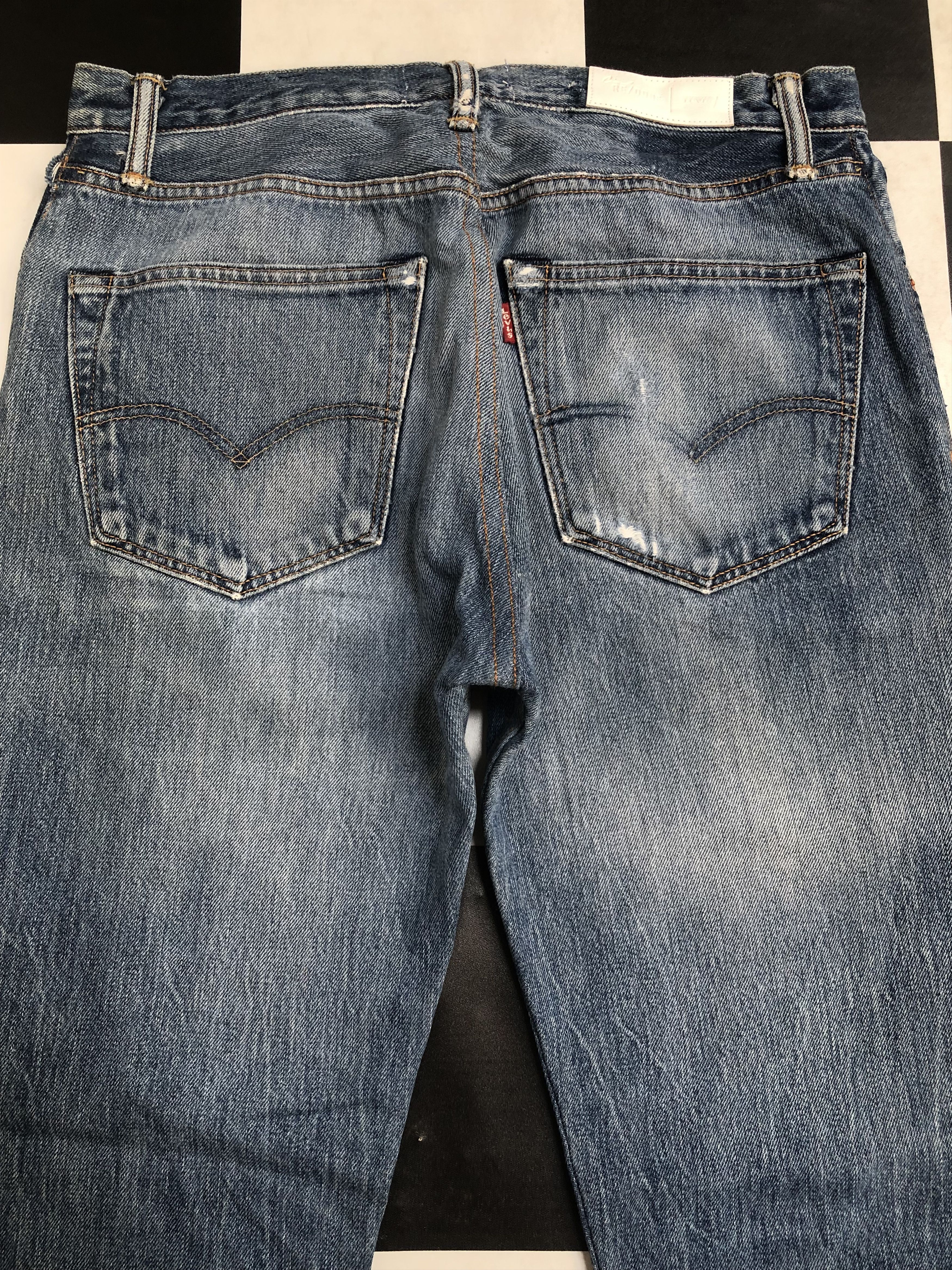 Levi's × RE/DONE Levis Re/Done The Crawford Distressed Denim Jeans L364 Size 32" / US 10 / IT 46 - 8 Thumbnail