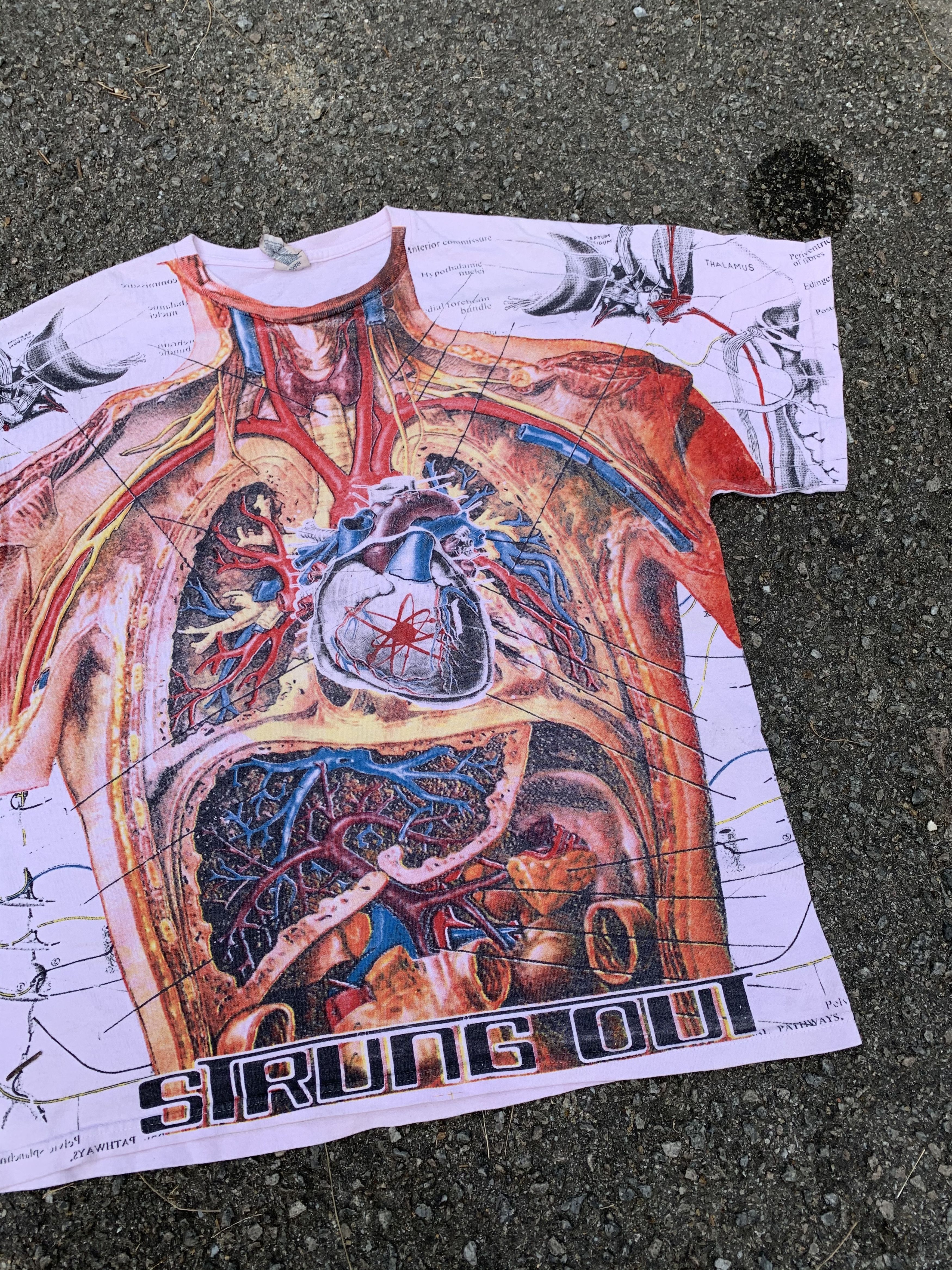 Band Tees 🔥Strung Out Punk Rock Band Fullprint Anatomy Tee Size US L / EU 52-54 / 3 - 7 Thumbnail