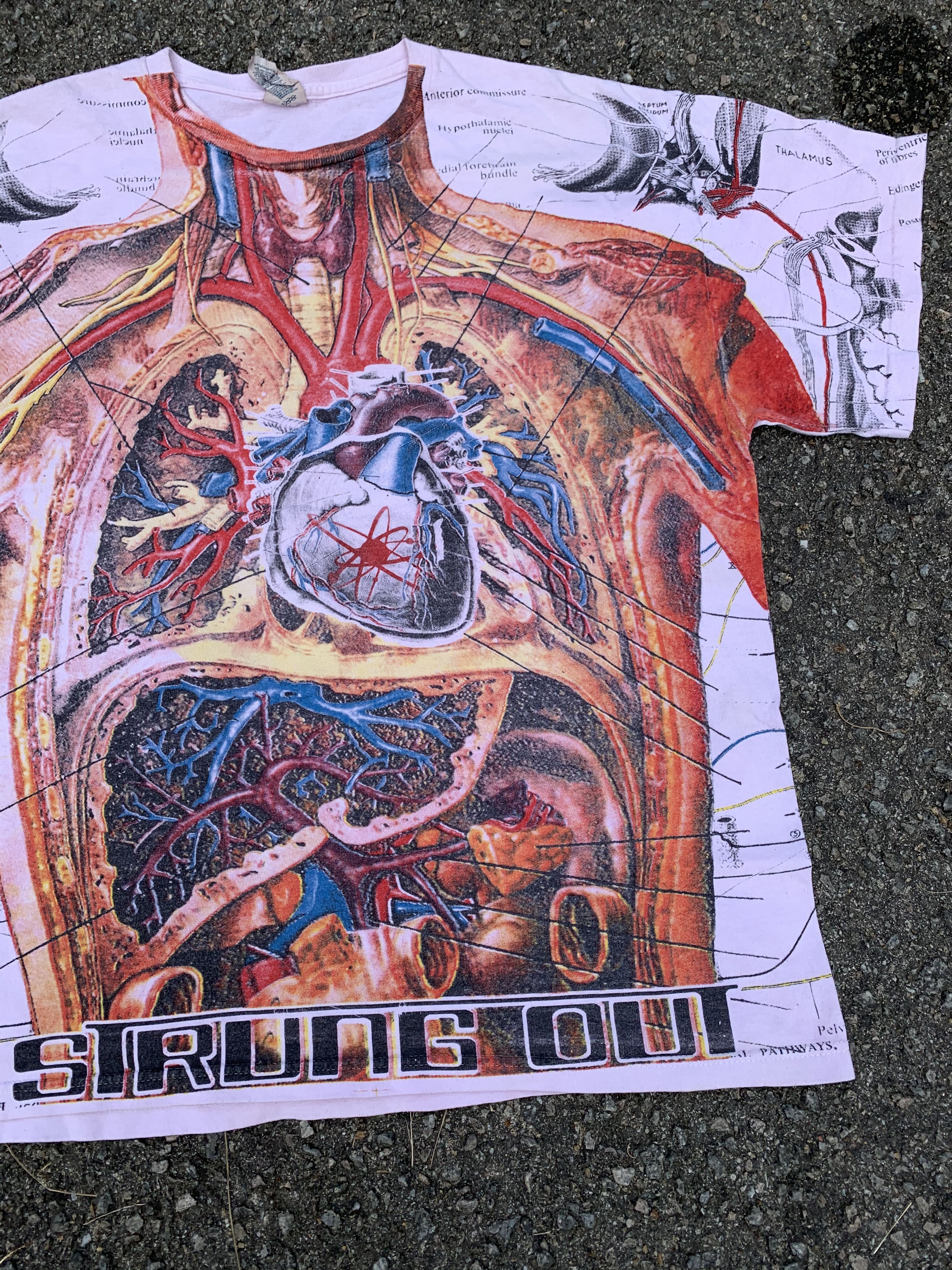 Band Tees 🔥Strung Out Punk Rock Band Fullprint Anatomy Tee Size US L / EU 52-54 / 3 - 6 Thumbnail