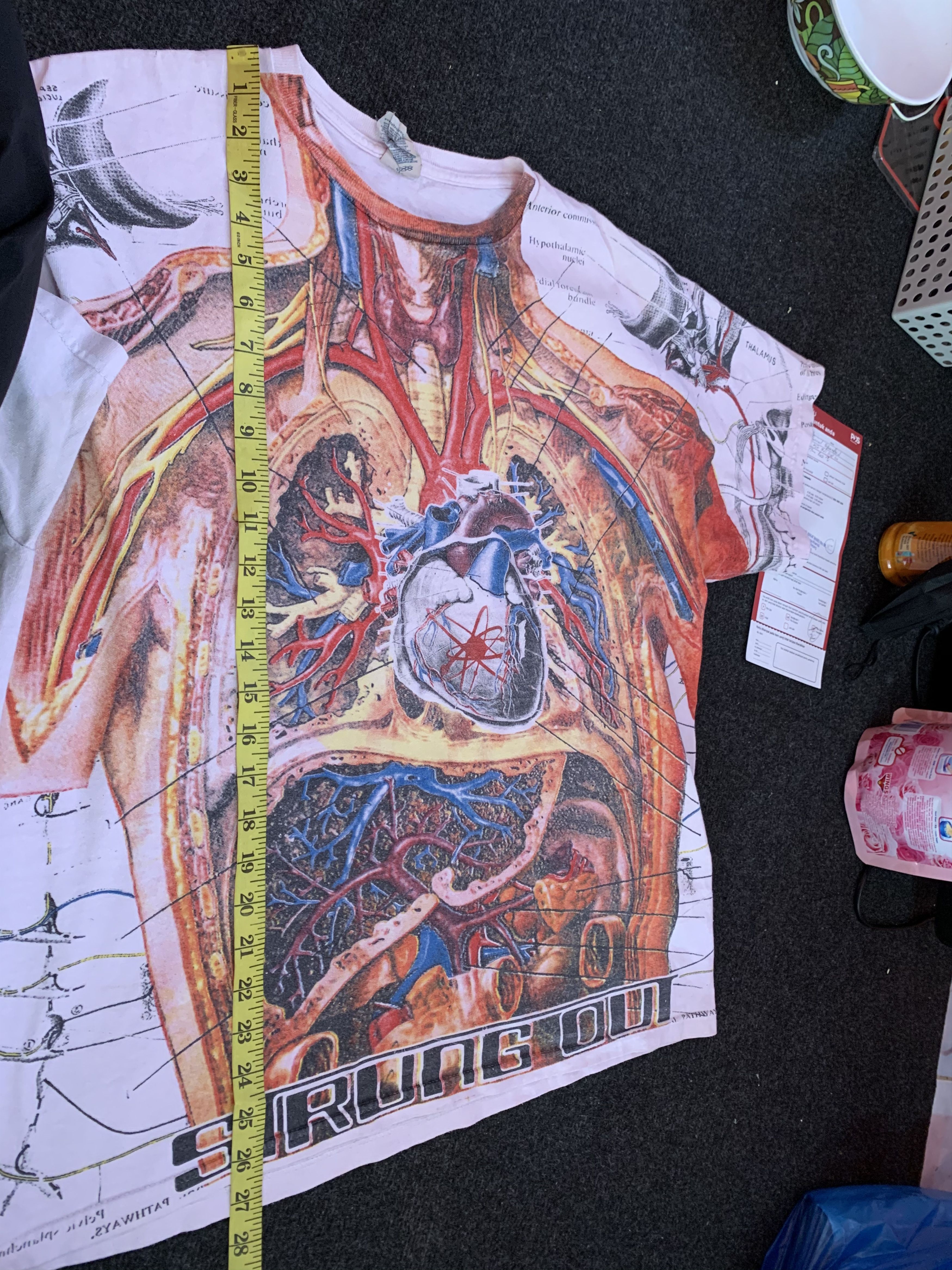 Band Tees 🔥Strung Out Punk Rock Band Fullprint Anatomy Tee Size US L / EU 52-54 / 3 - 14 Thumbnail
