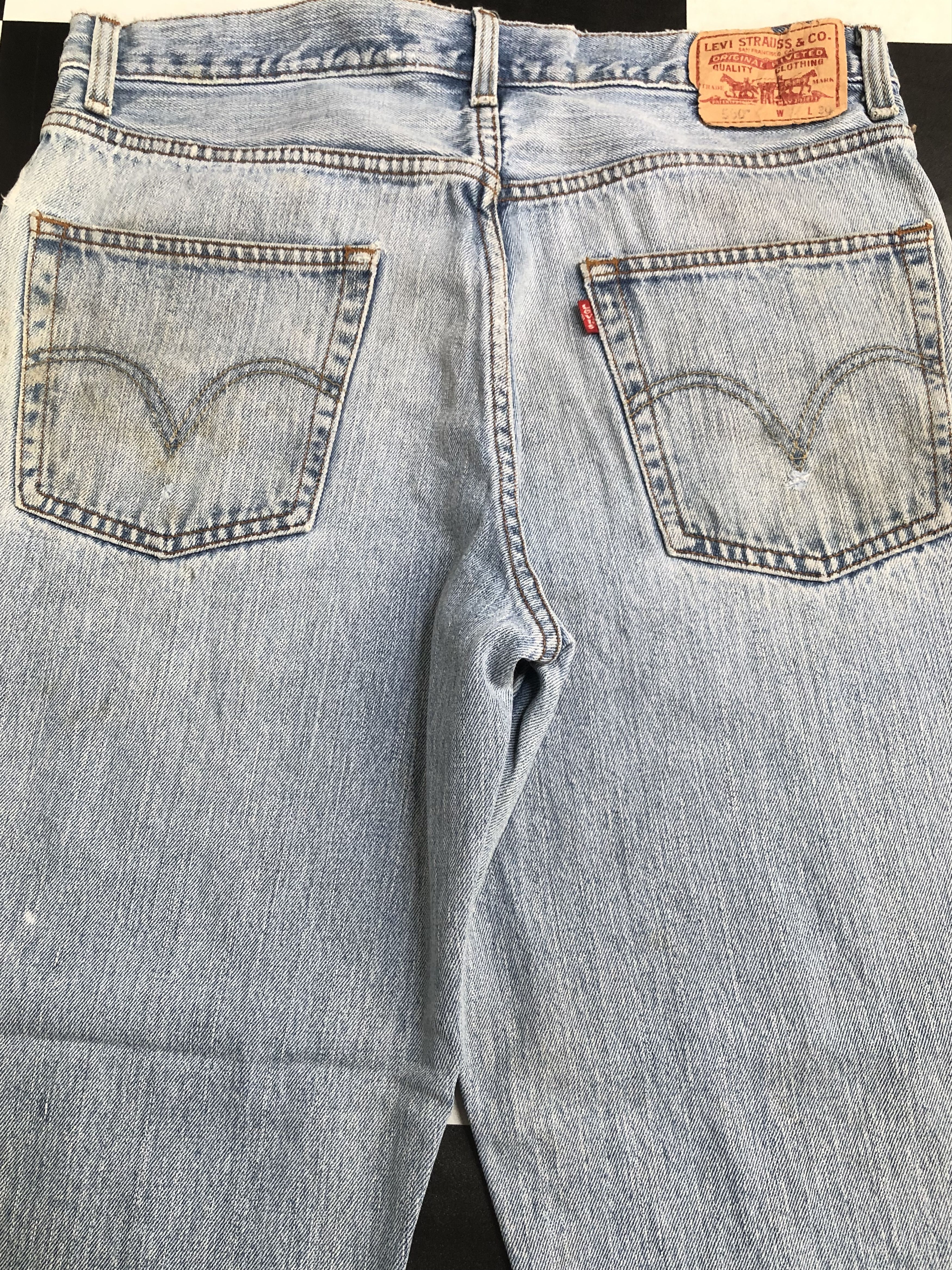 Levi's × Vintage Vintage Levis 550 Relaxed Fit Distressed Denim Jeans L348 Size US 33 - 9 Thumbnail