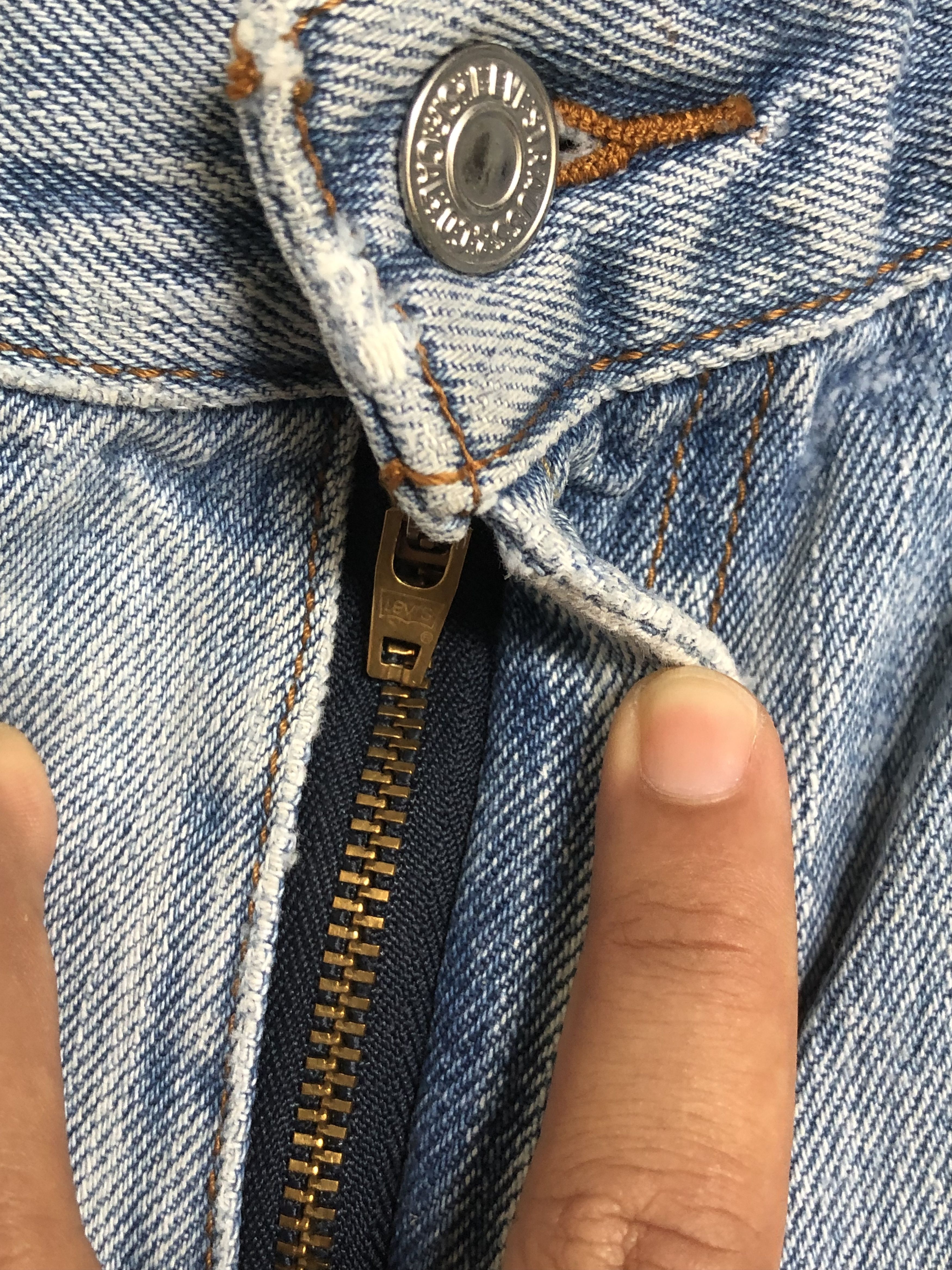 Levi's × Vintage Vintage Levis 550 Relaxed Fit Distressed Denim Jeans L348 Size US 33 - 3 Thumbnail
