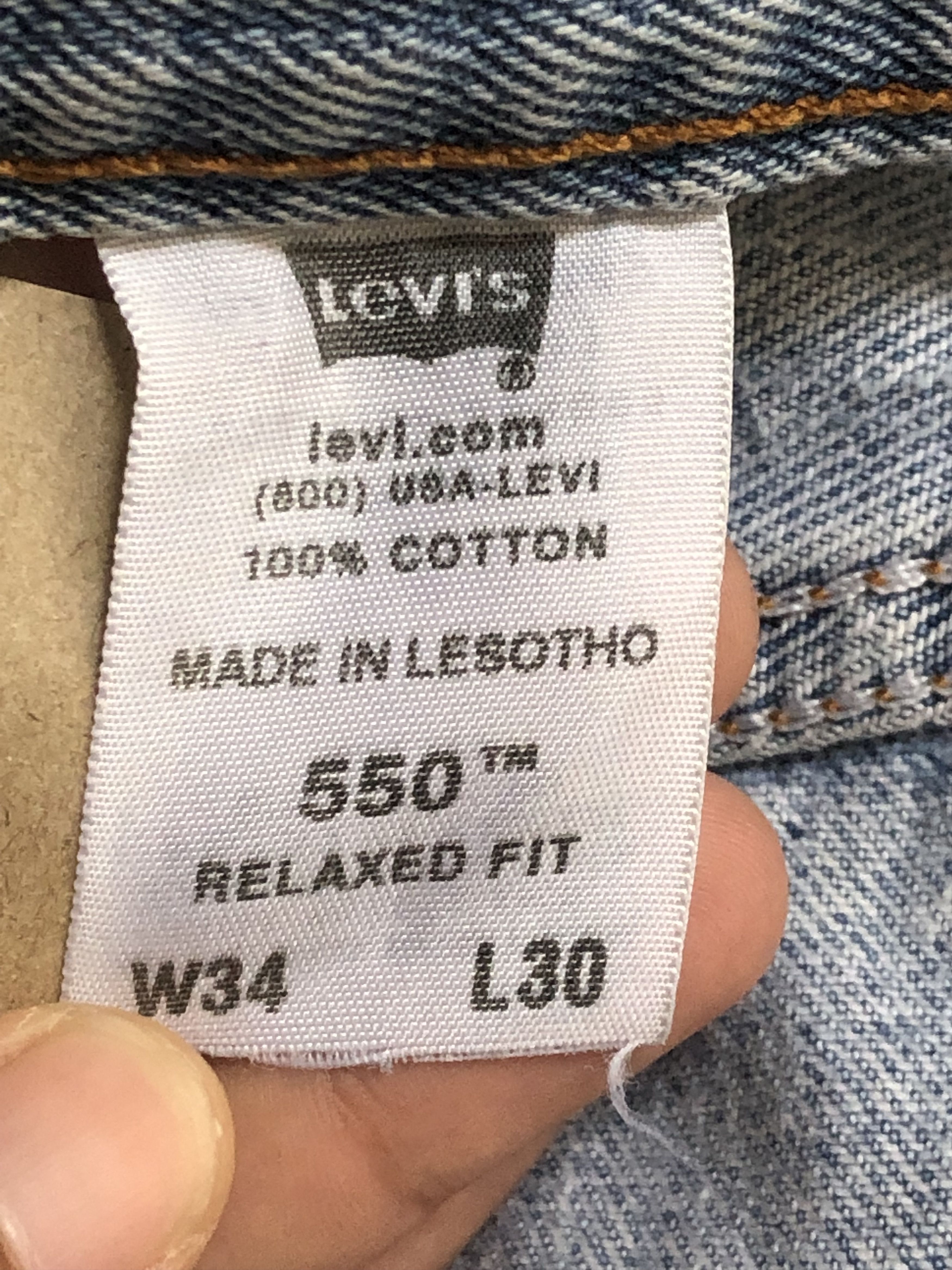 Levi's × Vintage Vintage Levis 550 Relaxed Fit Distressed Denim Jeans L348 Size US 33 - 14 Thumbnail