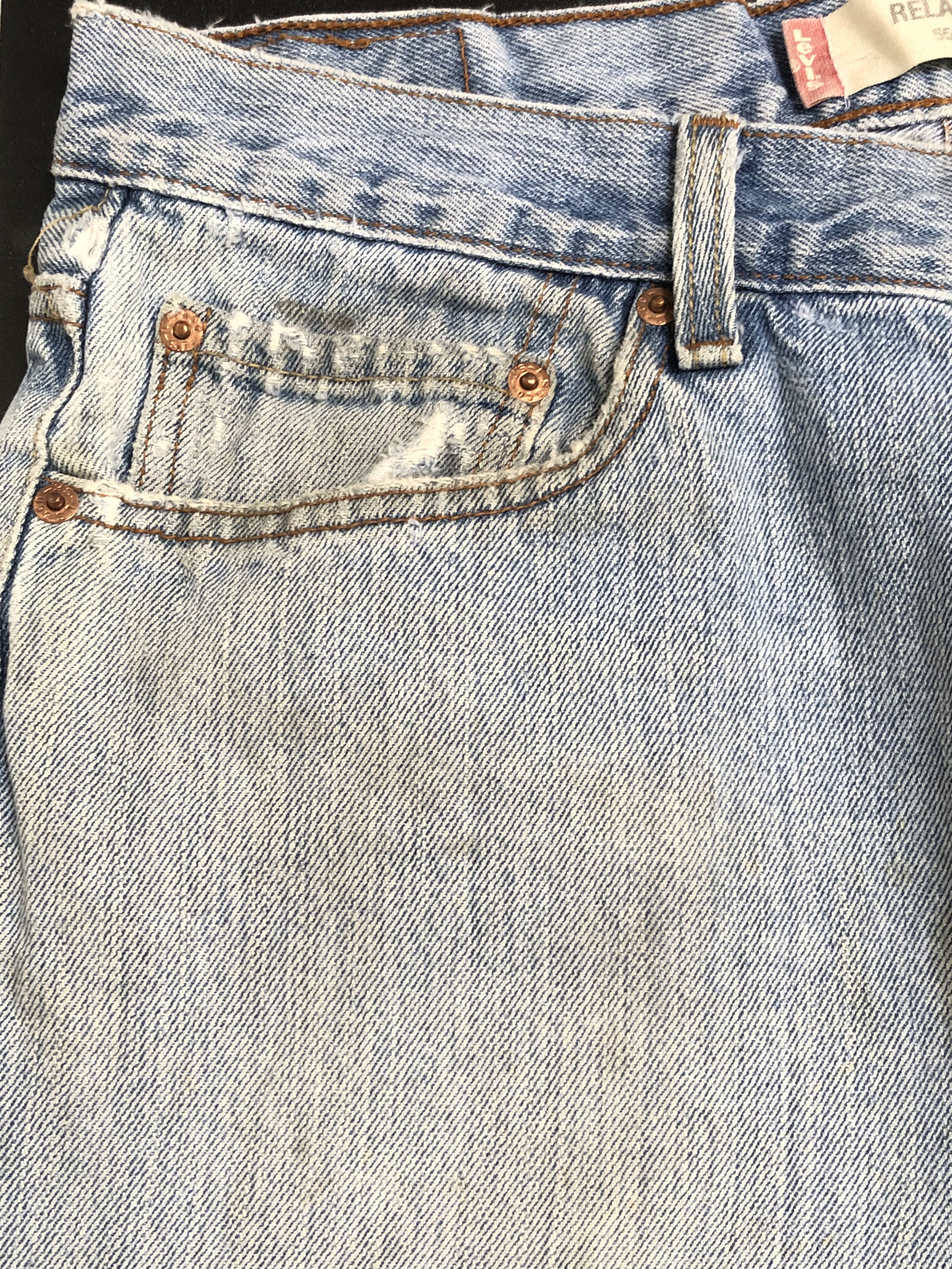 Levi's × Vintage Vintage Levis 550 Relaxed Fit Distressed Denim Jeans L348 Size US 33 - 8 Thumbnail