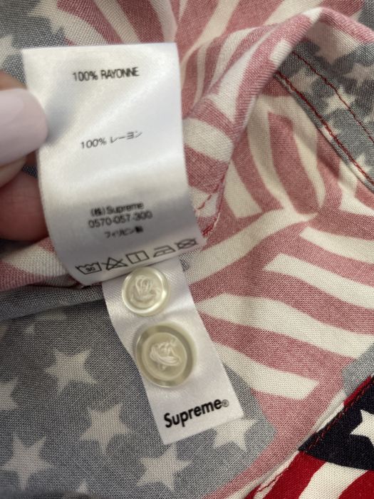 Supreme Supreme Flags Rayon S/S Shirt | Grailed