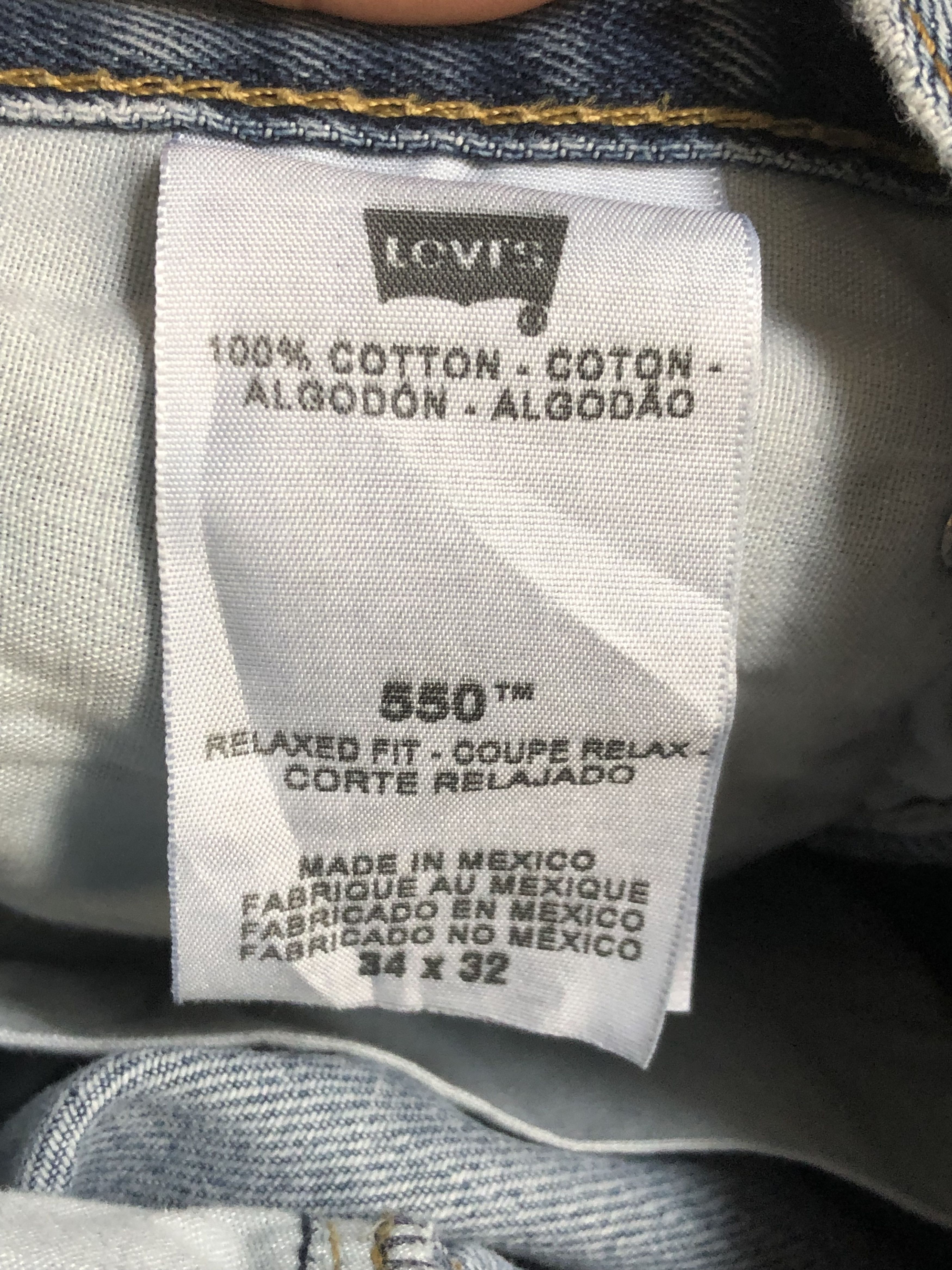 Levi's × Vintage Vintage Levis 550 Relaxed Fit Jean L337 Size US 34 / EU 50 - 13 Thumbnail