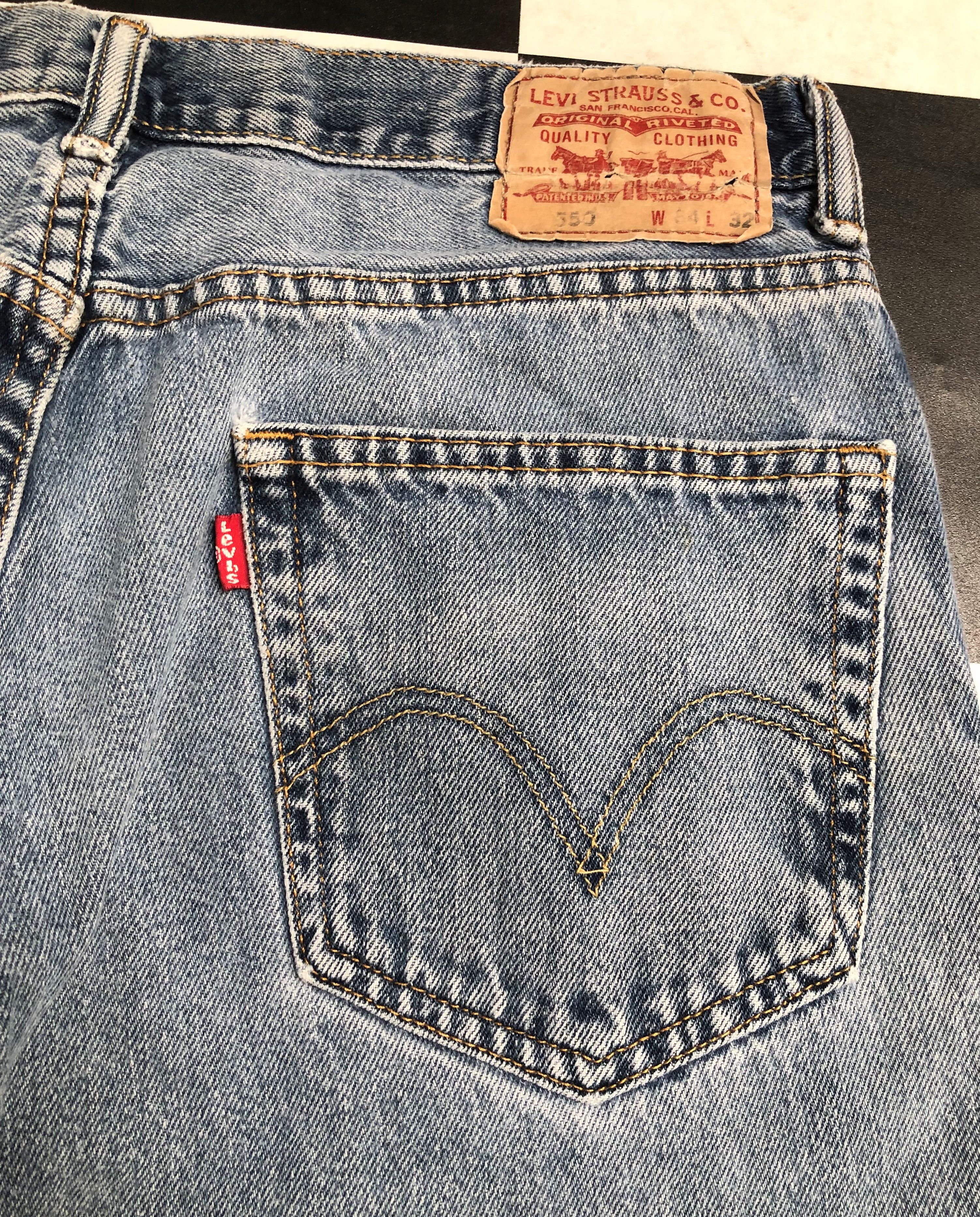 Levi's × Vintage Vintage Levis 550 Relaxed Fit Jean L337 Size US 34 / EU 50 - 8 Thumbnail