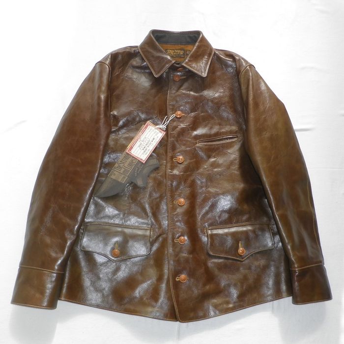 Freewheelers FREEWHEELERS JOURNEYMAN Leather Work Coat 42 | Grailed