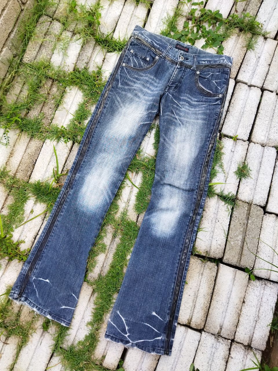 Morgan Homme Vintage Morgan Homme Flared Jeans - Size L Size US 32 / EU 48 - 2 Thumbnail