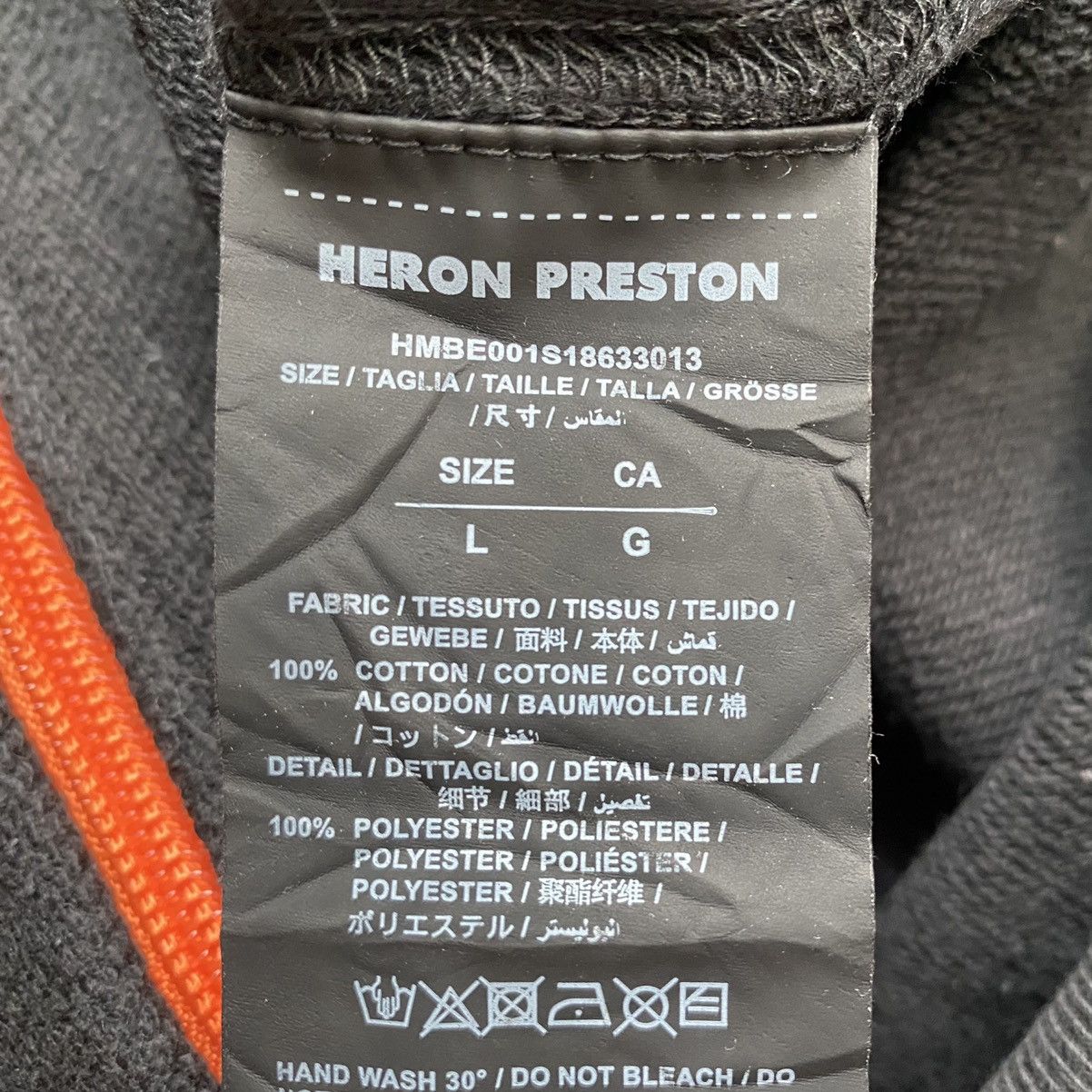 Heron Preston SS18 Packing Tape Hoodie Size US L / EU 52-54 / 3 - 4 Thumbnail