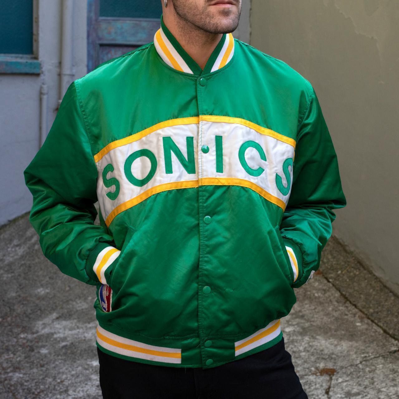 Vintage 90s Seattle Supersonics Starter Jacket 