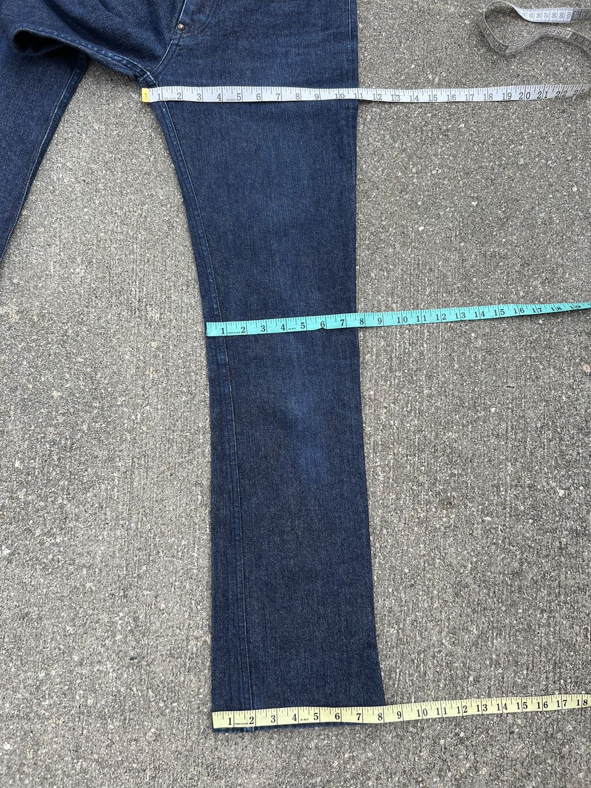 Issey Miyake Hiroyuki Obara AYUITE Japan Hybrid Sashiko Denim Flare Jeans Size US 30 / EU 46 - 3 Thumbnail