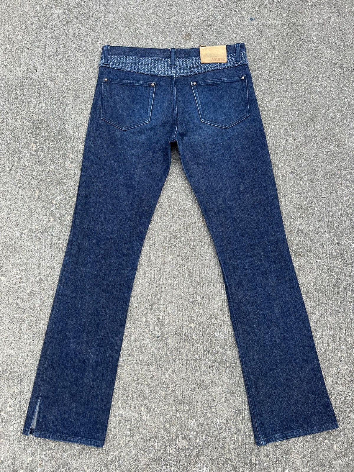 Issey Miyake Hiroyuki Obara AYUITE Japan Hybrid Sashiko Denim Flare Jeans Size US 30 / EU 46 - 5 Thumbnail