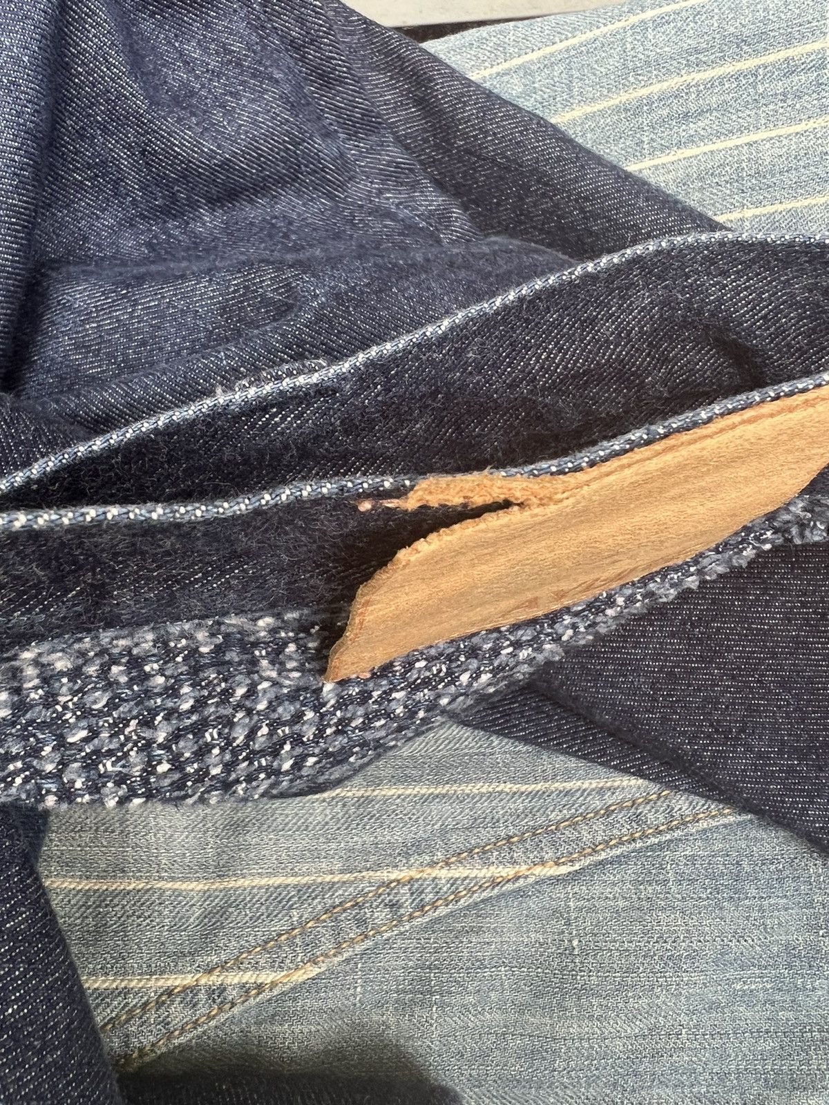 Issey Miyake Hiroyuki Obara AYUITE Japan Hybrid Sashiko Denim Flare Jeans Size US 30 / EU 46 - 23 Thumbnail
