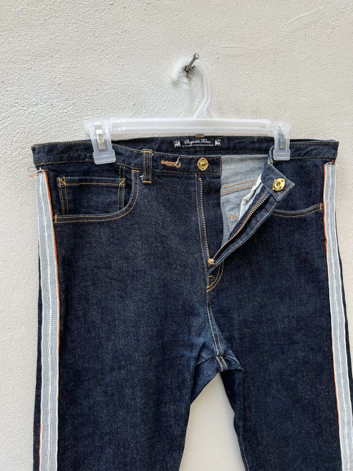 Sasquatchfabrix Sasquatchfabrix Japan Side Tape Cropped Denim Jeans Size US 32 / EU 48 - 11 Thumbnail