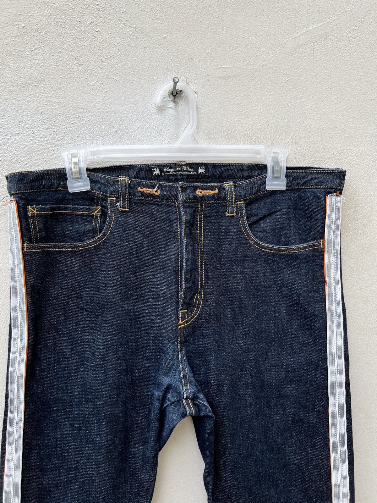 Sasquatchfabrix Sasquatchfabrix Japan Side Tape Cropped Denim Jeans Size US 32 / EU 48 - 8 Thumbnail