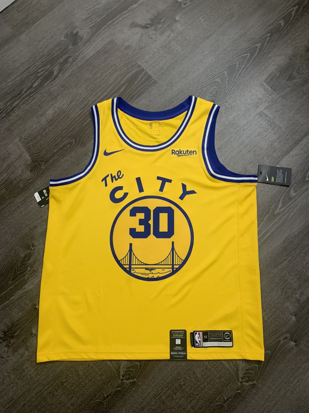 Nike Steph Curry Swingman Jersey cable car NWT XL | Grailed