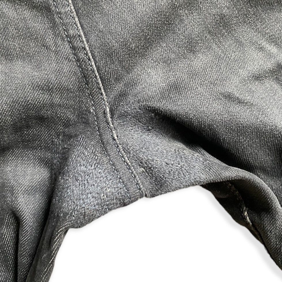 Balmain Balmain Black Wash Ripped Knee Biker Jeans Size US 31 - 3 Thumbnail