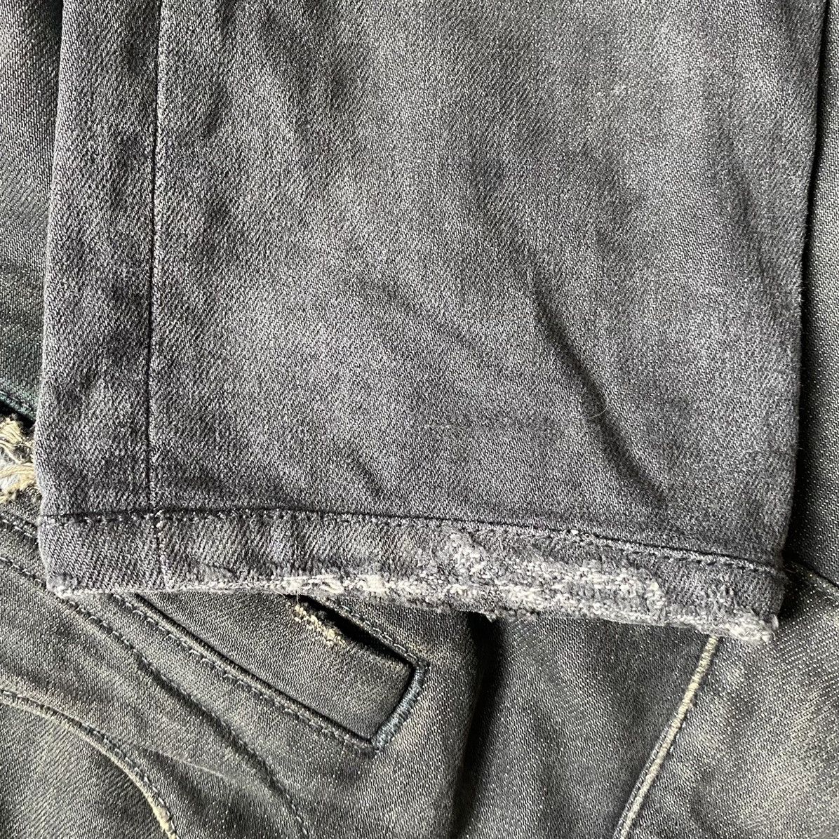 Balmain Balmain Black Wash Ripped Knee Biker Jeans Size US 31 - 10 Thumbnail