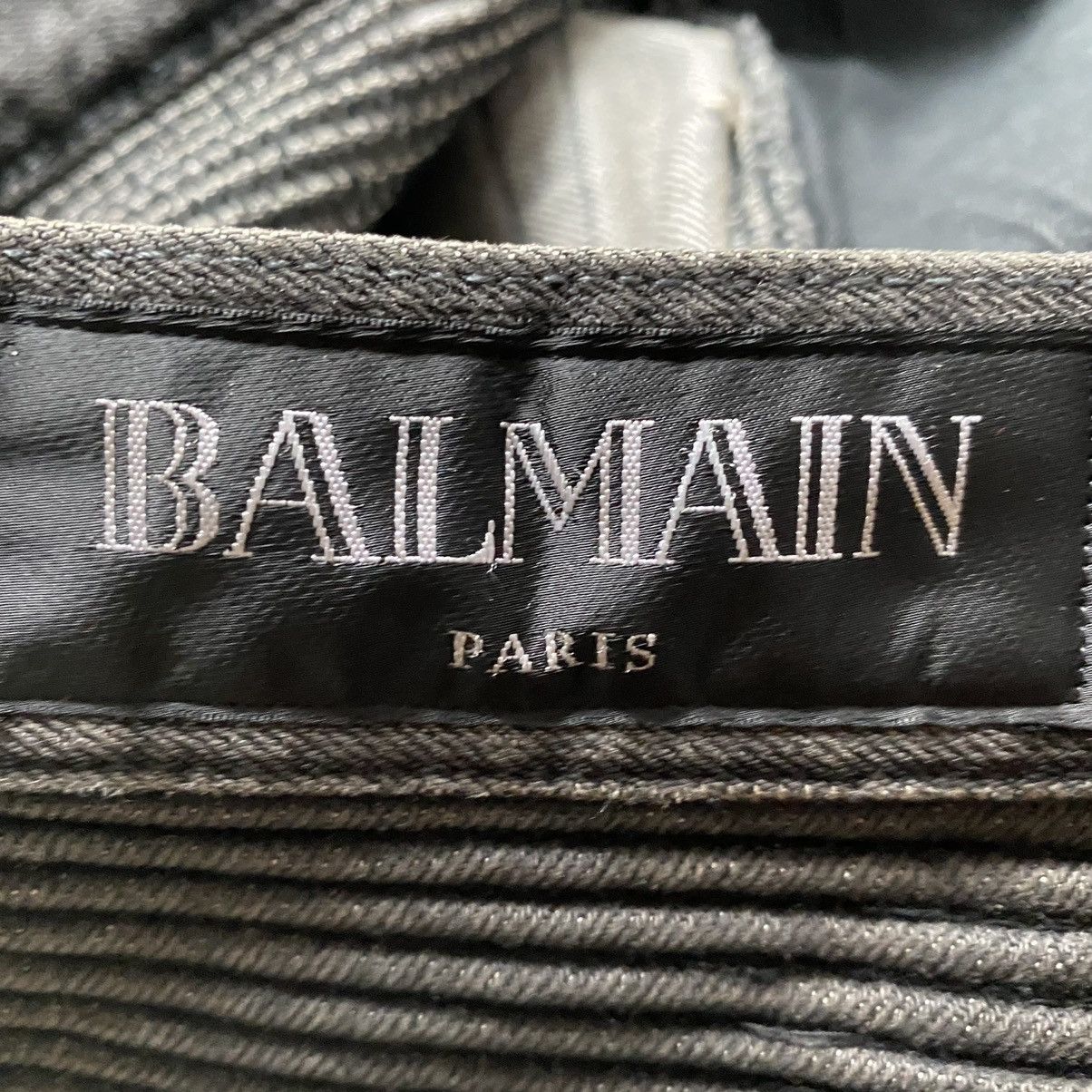 Balmain Balmain Black Wash Ripped Knee Biker Jeans Size US 31 - 4 Thumbnail