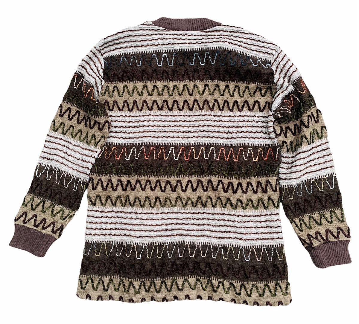 VINTAGE DRUG STORE 52 JAPAN BORO BROWN KNITTED