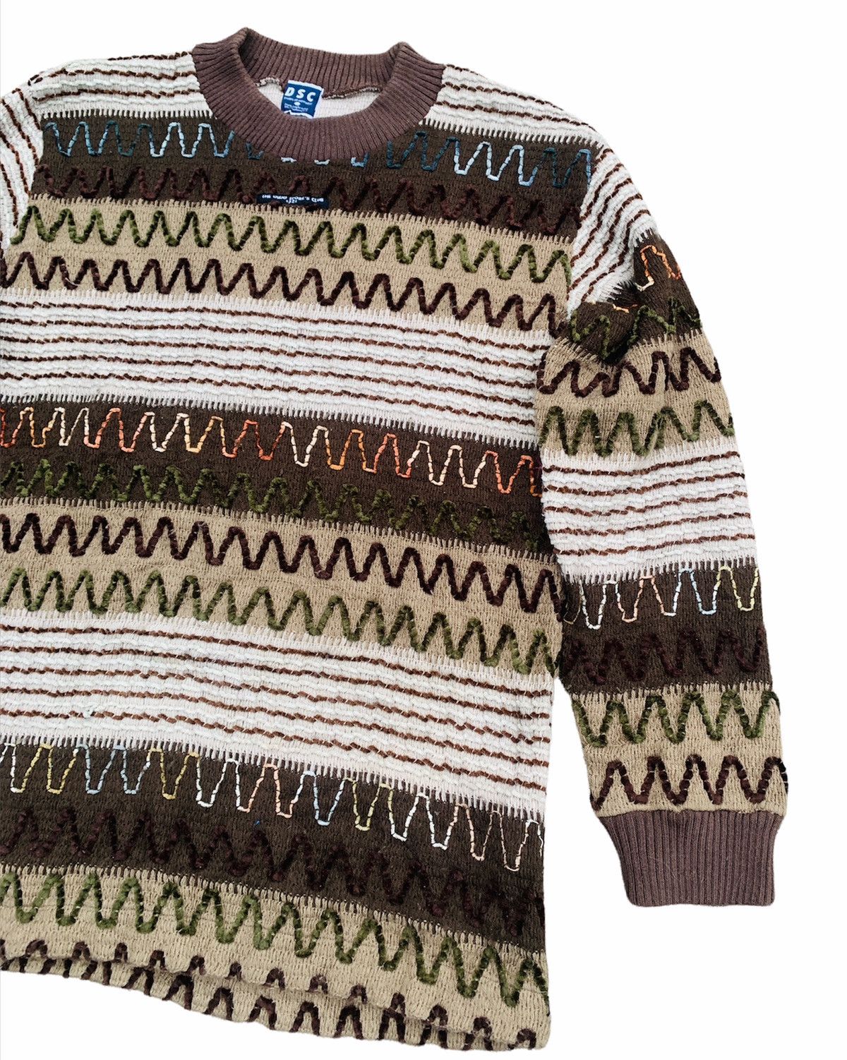 VINTAGE DRUG STORE 52 JAPAN BORO BROWN KNITTED