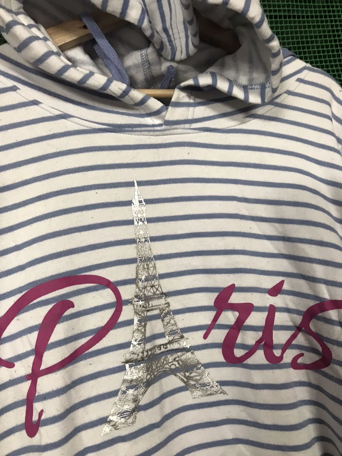 The Unbranded Brand Paris Stripe Hoodie Pullover Size US XL / EU 56 / 4 - 3 Thumbnail