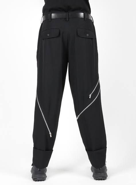 Yohji Yamamoto Sample SS22 Linen Ink Dye Zip Cuffs Zip Pants Size US 33 - 8 Thumbnail