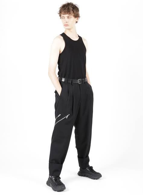 Yohji Yamamoto Sample SS22 Linen Ink Dye Zip Cuffs Zip Pants Size US 33 - 6 Thumbnail