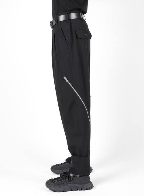 Yohji Yamamoto Sample SS22 Linen Ink Dye Zip Cuffs Zip Pants Size US 33 - 7 Thumbnail