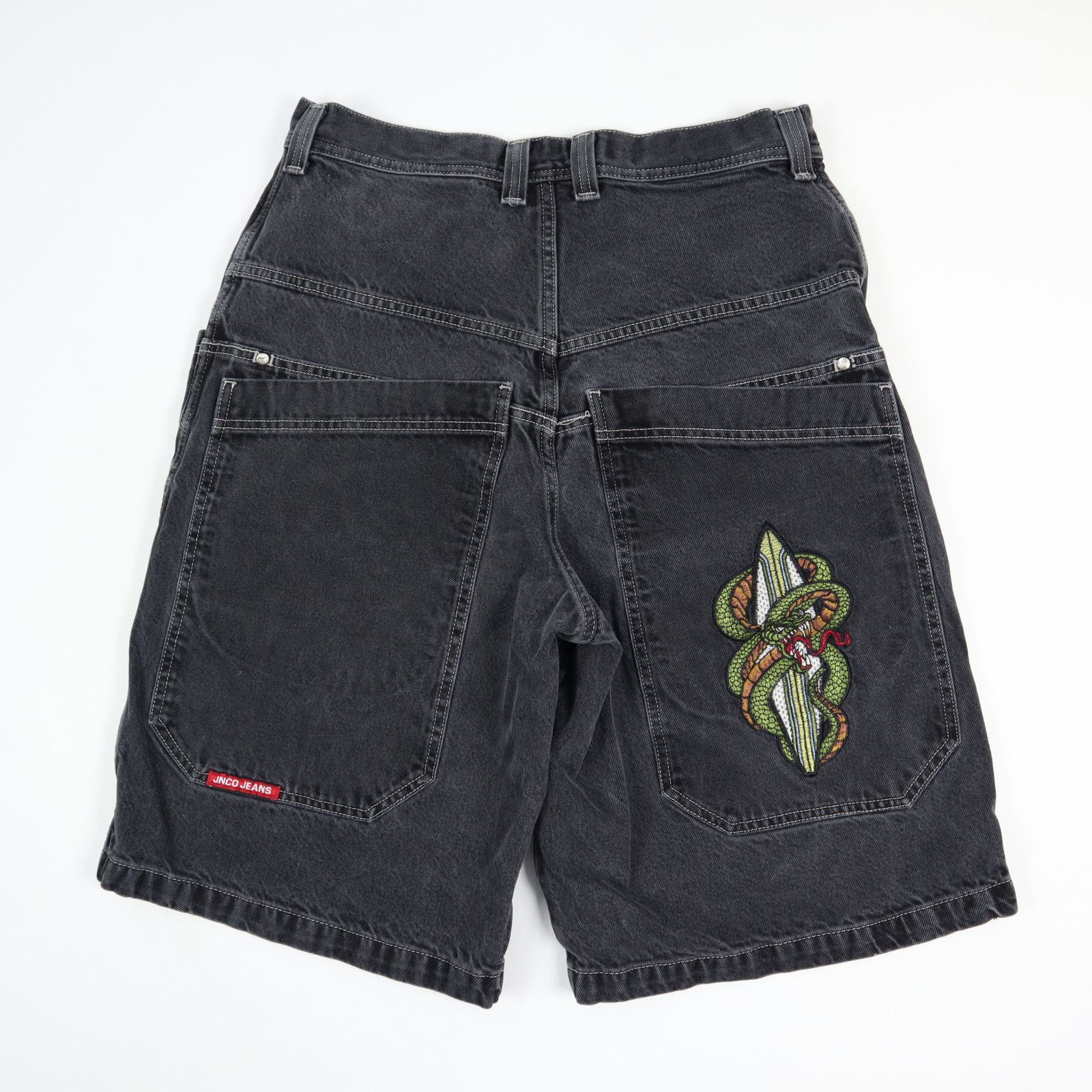 Vintage Vintage JNCO Red Label Wide Leg Skater Denim Jean Shorts | Grailed