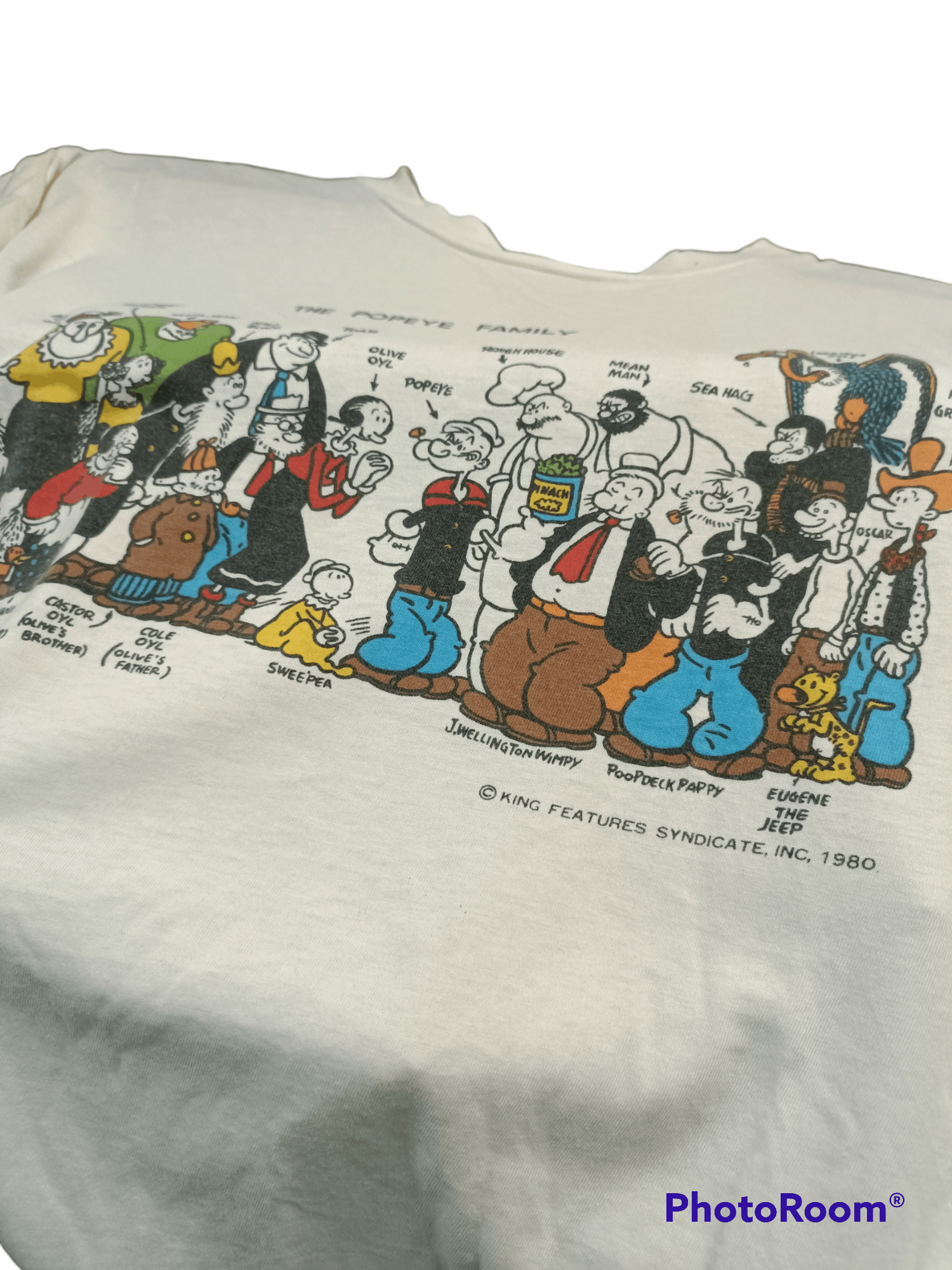 Cartoon Network × Japanese Brand × Vintage 💥Buynow💥VINTAGE 80S Popeye Full Carecter Tshirt Size US M / EU 48-50 / 2 - 3 Thumbnail