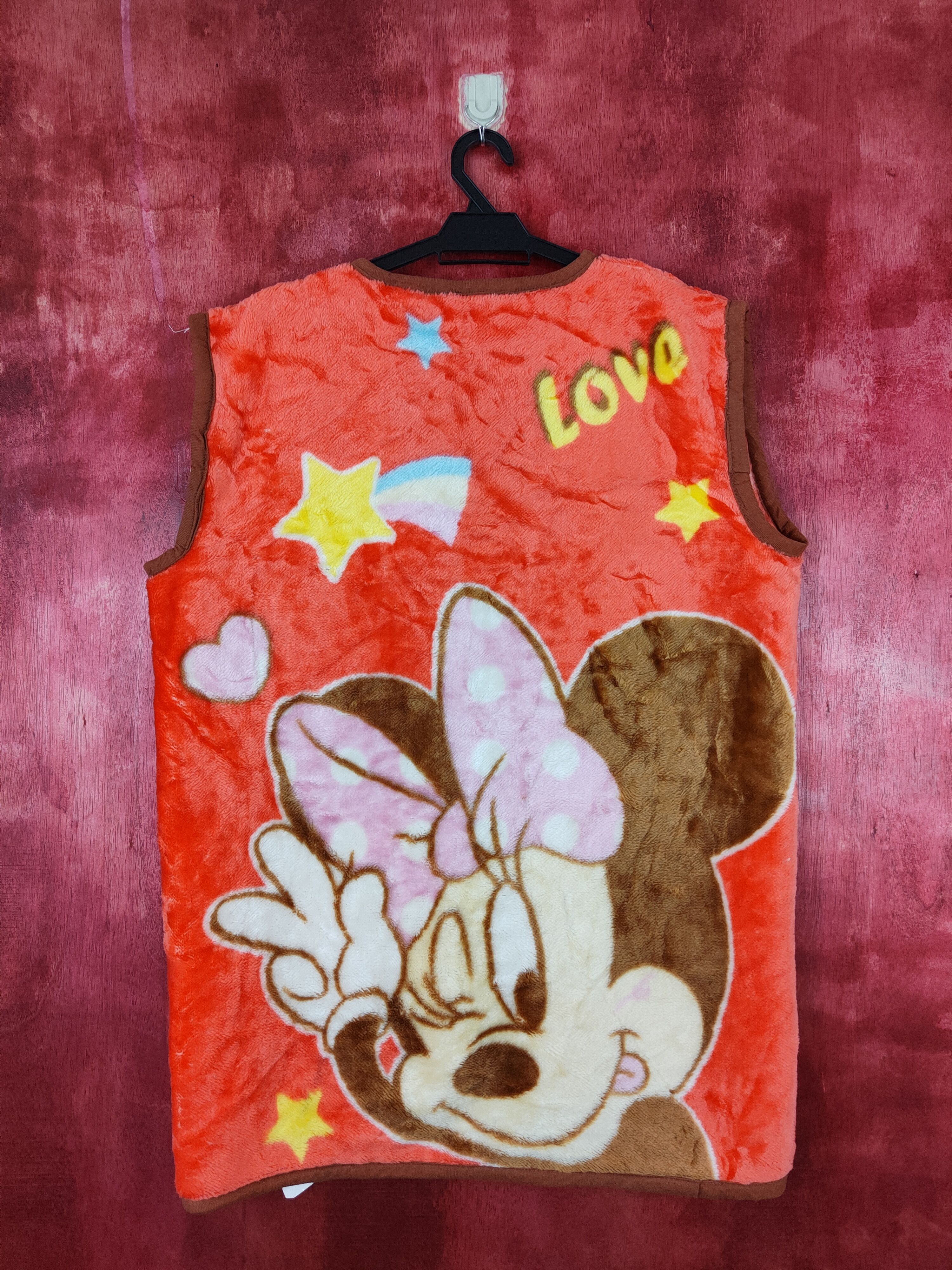 Disney × Mickey Mouse × Vintage Disney-Minnie Mouse fleece Red Vests #S400 Size XL / US 12-14 / IT 48-50 - 1 Thumbnail