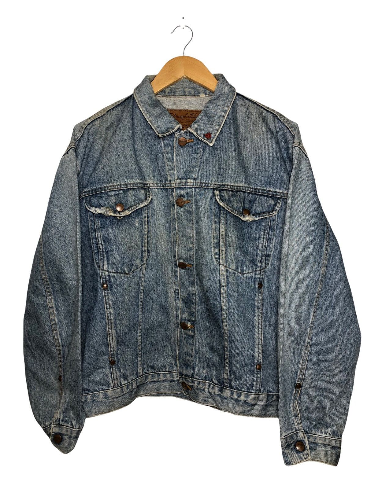 Vintage × Wrangler Vintage Wrangler denime button Jacket Size US L / EU 52-54 / 3 - 1 Thumbnail