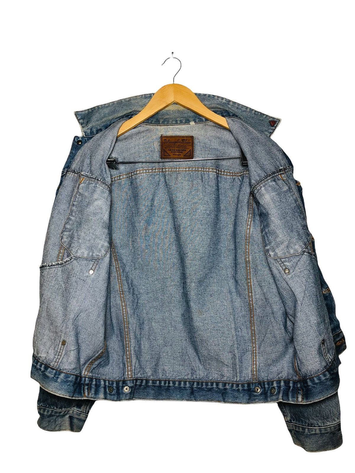 Vintage × Wrangler Vintage Wrangler denime button Jacket Size US L / EU 52-54 / 3 - 3 Thumbnail