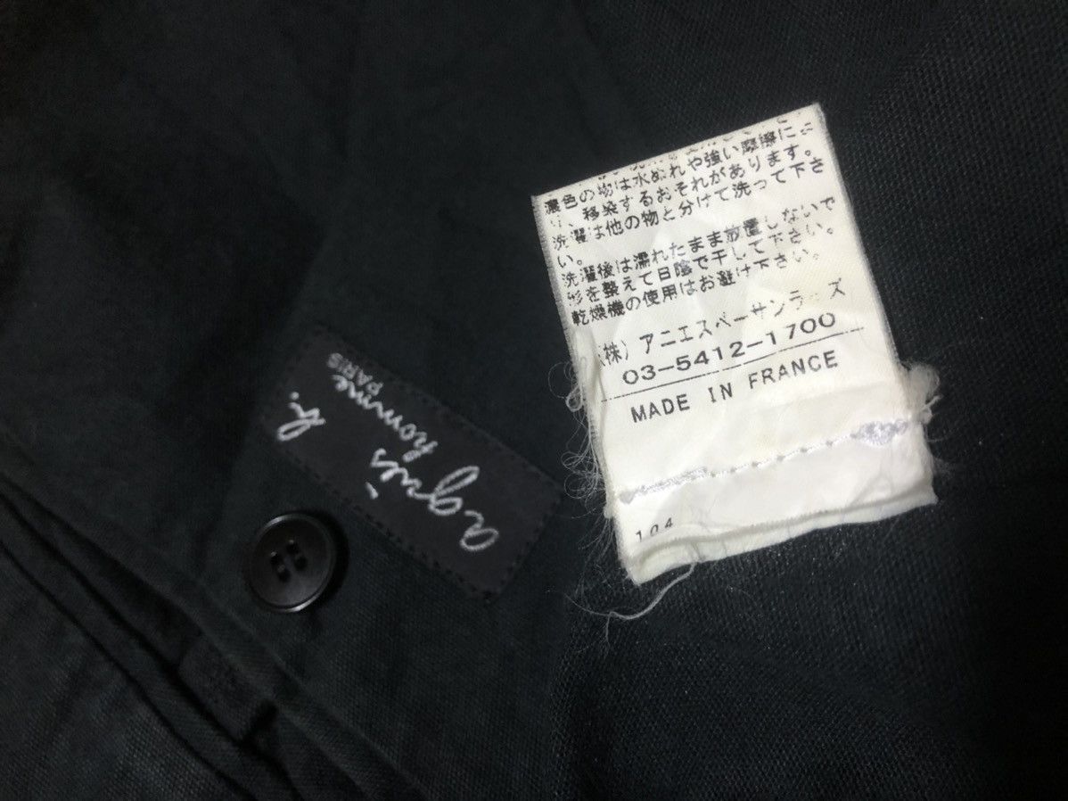 Vintage × agnes b. ICONIC Vtg Avant-Garde Agnes B HOMME Paris Black Jacket Size US M / EU 48-50 / 2 - 4 Thumbnail