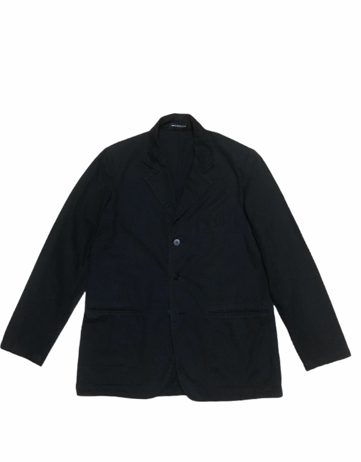 Vintage × agnes b. ICONIC Vtg Avant-Garde Agnes B HOMME Paris Black Jacket Size US M / EU 48-50 / 2 - 2 Thumbnail