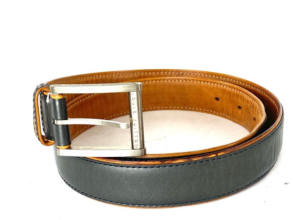 Louis Vuitton Monogram Vernis Mat Charcoal Belt 18lv65