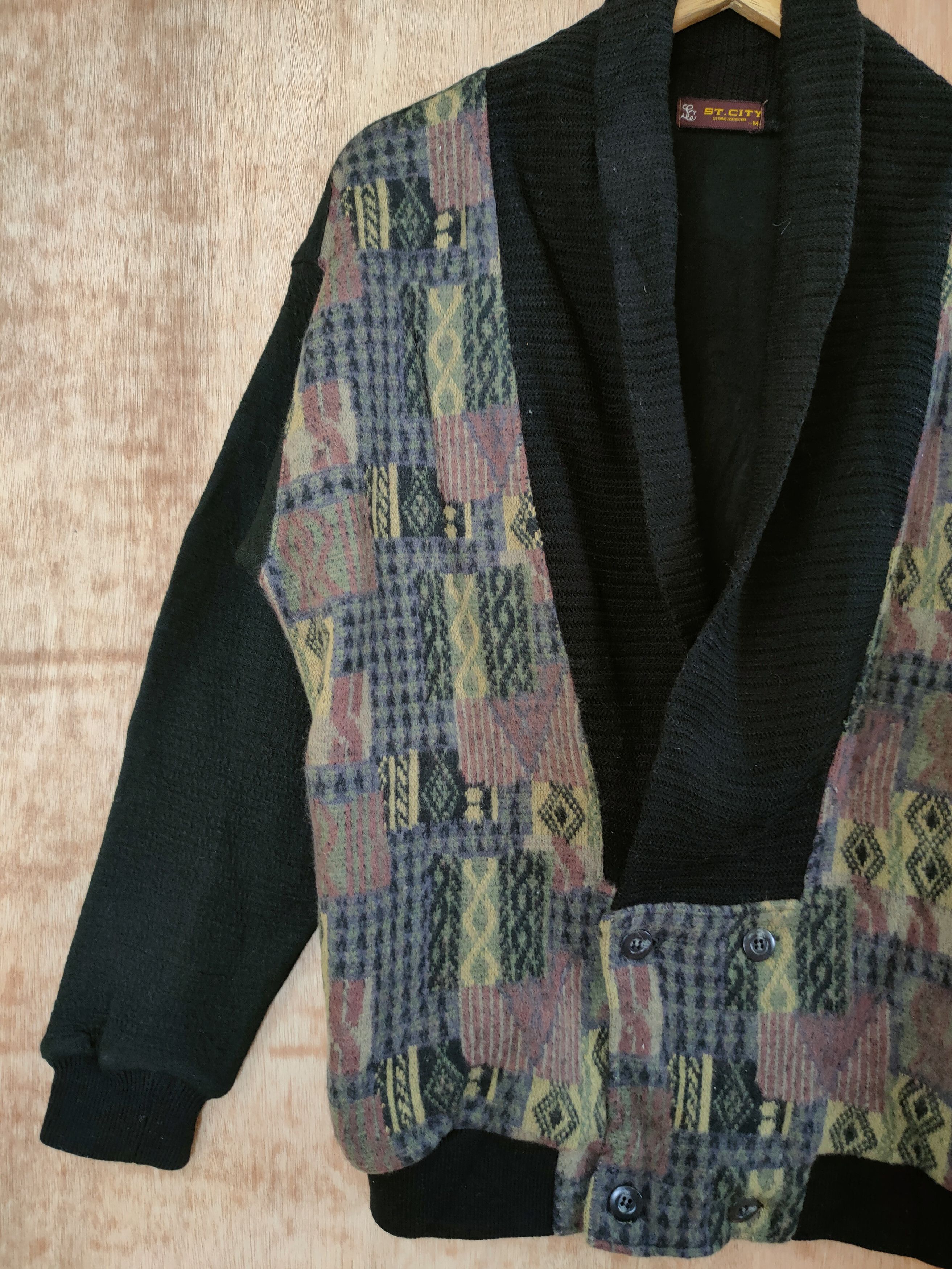 Japanese Brand DLL S.T City cardigan knitwear japan art #46-473 Size US M / EU 48-50 / 2 - 2 Thumbnail