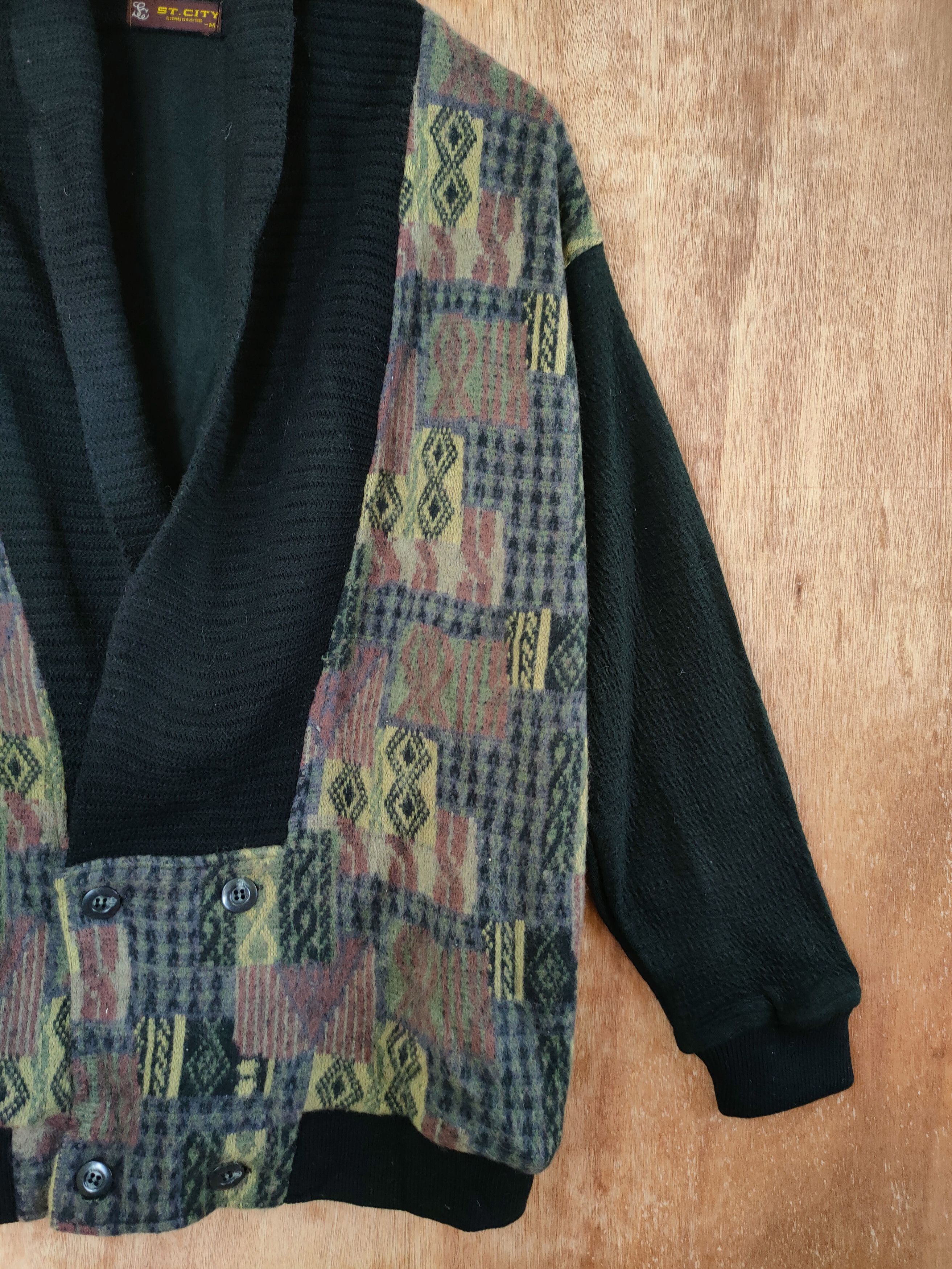 Japanese Brand DLL S.T City cardigan knitwear japan art #46-473 Size US M / EU 48-50 / 2 - 3 Thumbnail