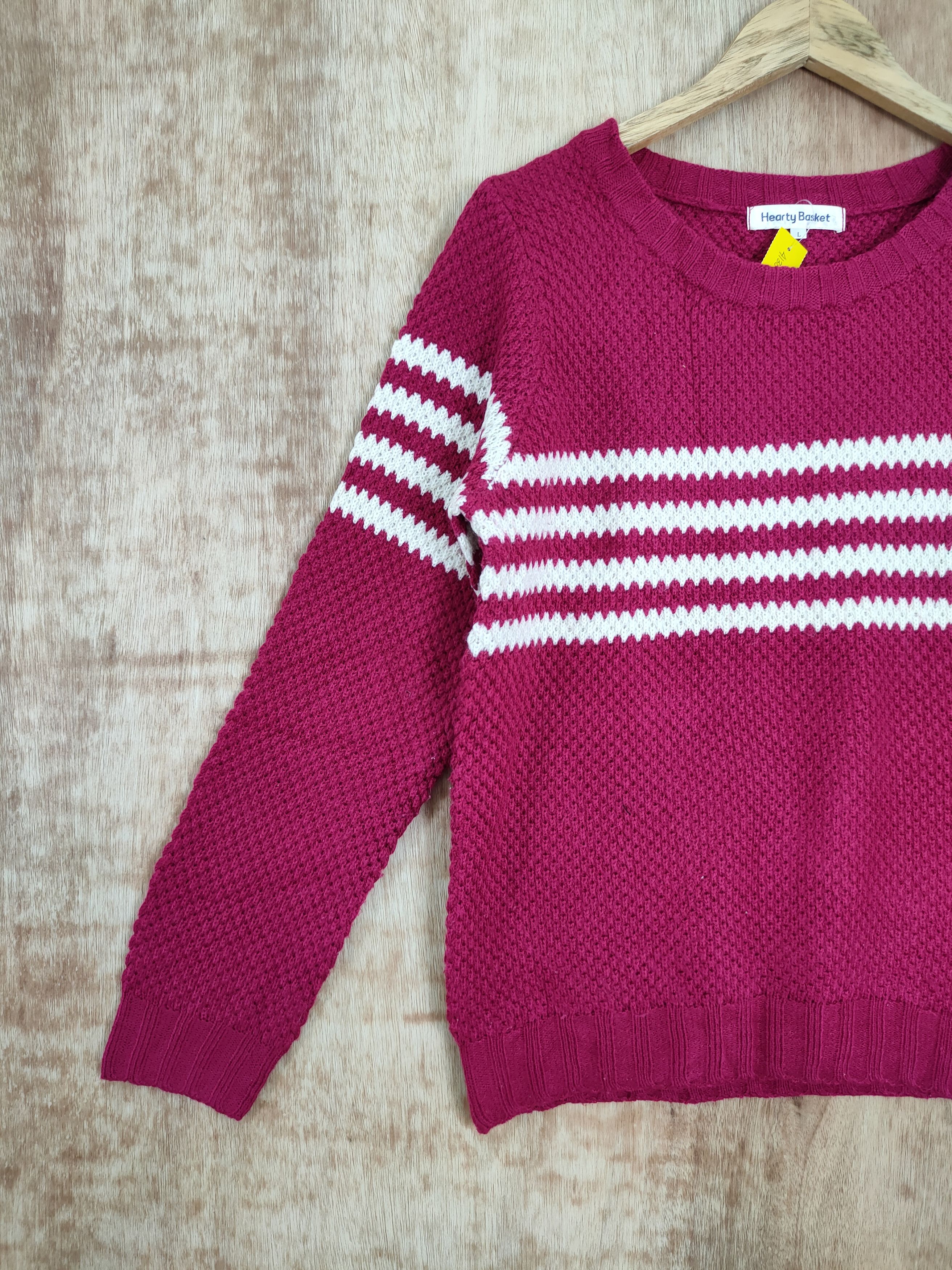 Homespun Knitwear Hearty Basket knitwear sweatshirt japan #4130 Size L / US 10 / IT 46 - 2 Thumbnail