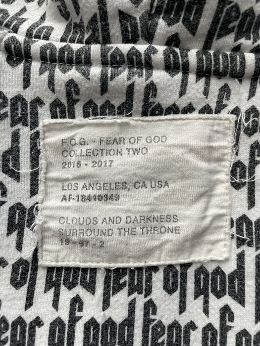 Fear of God FOG monogram hoodie Grailed