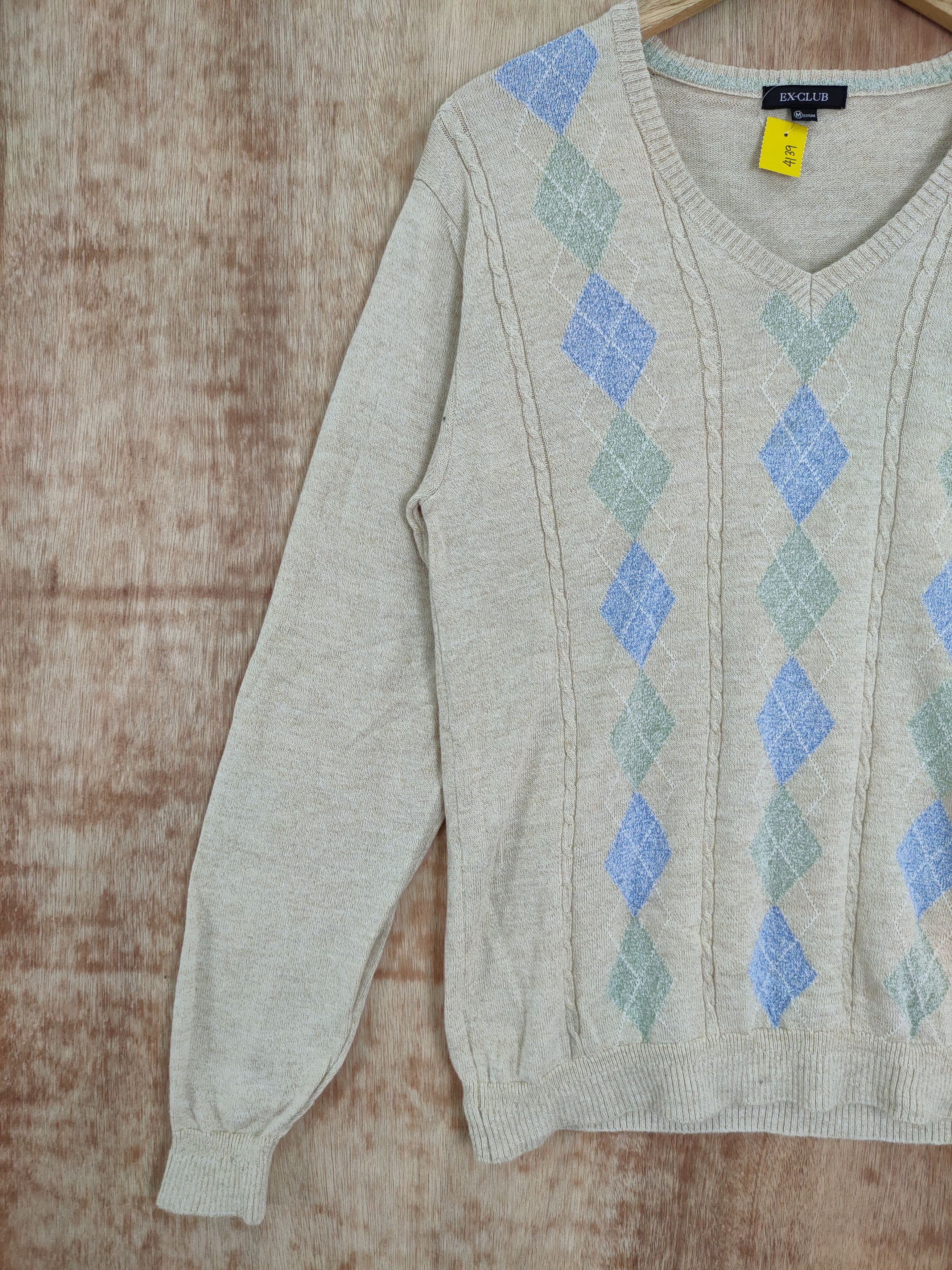 Japanese Brand Ex Club knitwear japan navajo vintage #4139 Size US M / EU 48-50 / 2 - 2 Thumbnail