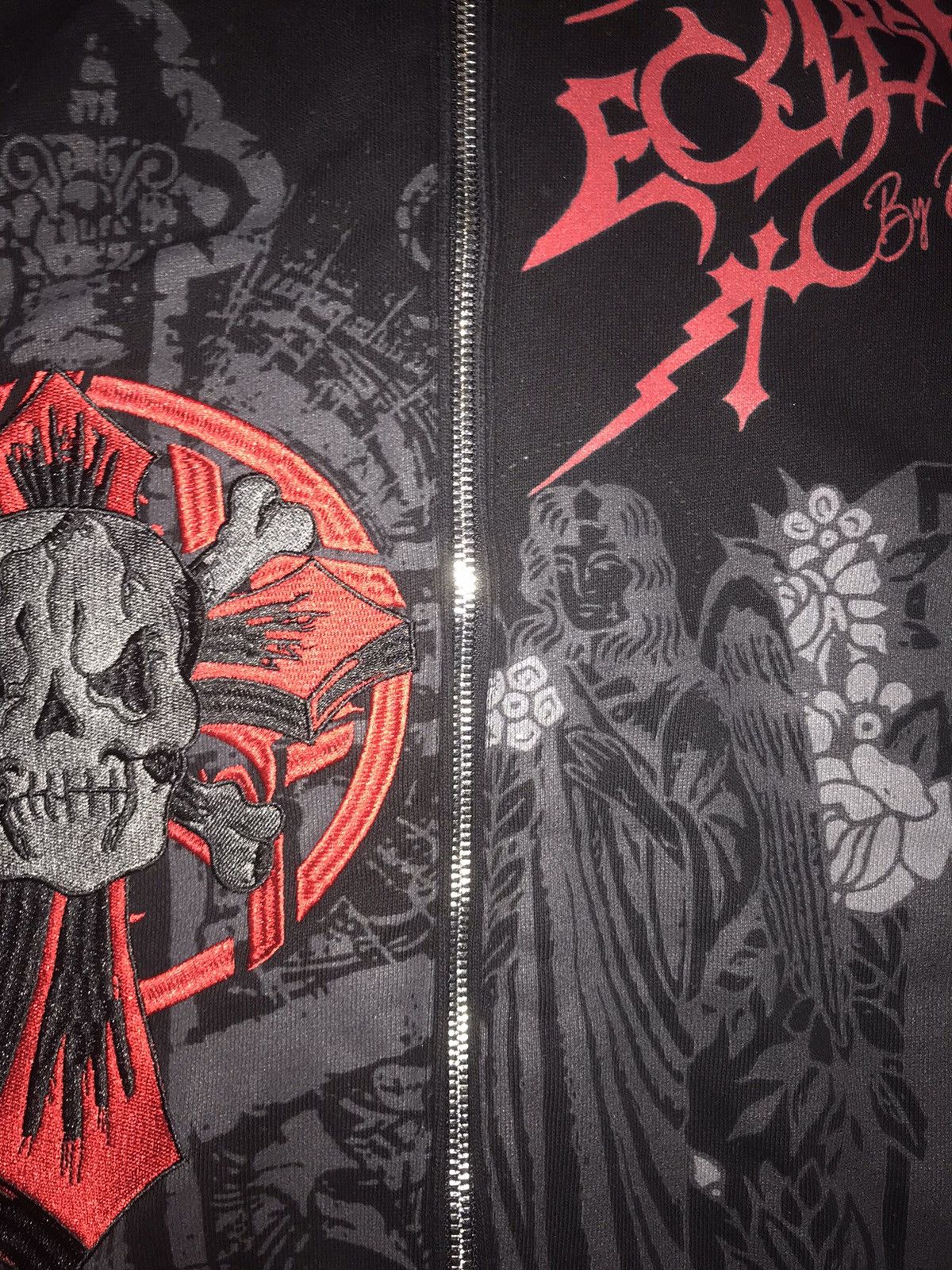 Eternal @eternal_artwear Skull Embroidery Zip-Hoodie SS22 Size US XL / EU 56 / 4 - 4 Thumbnail