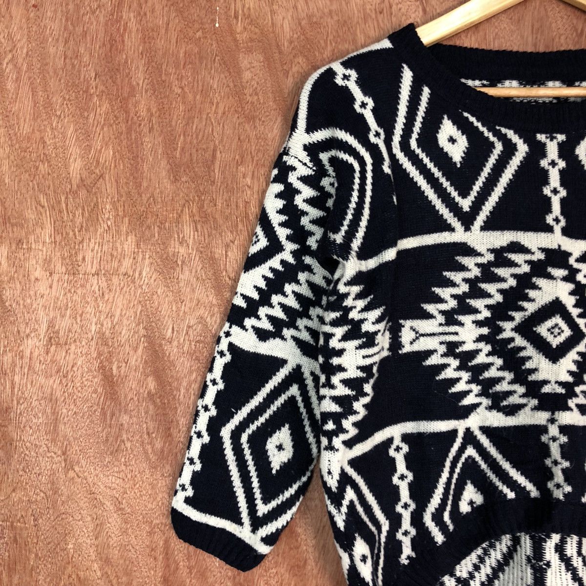 Homespun Knitwear × Japanese Brand Japan Brand BLack Knitwear navajo art #6047 Size S / US 4 / IT 40 - 7 Thumbnail